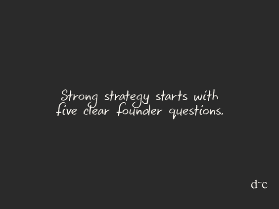 The 5 Questions Every Founder Should Ask Before Writing a Strategy