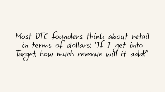 Why Retail Isn't Just About Sales (And What DTC Founders Miss)