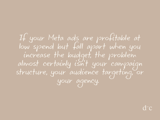 Why Your Meta Ads Stop Scaling (It's Not Your Budget or Targeting)