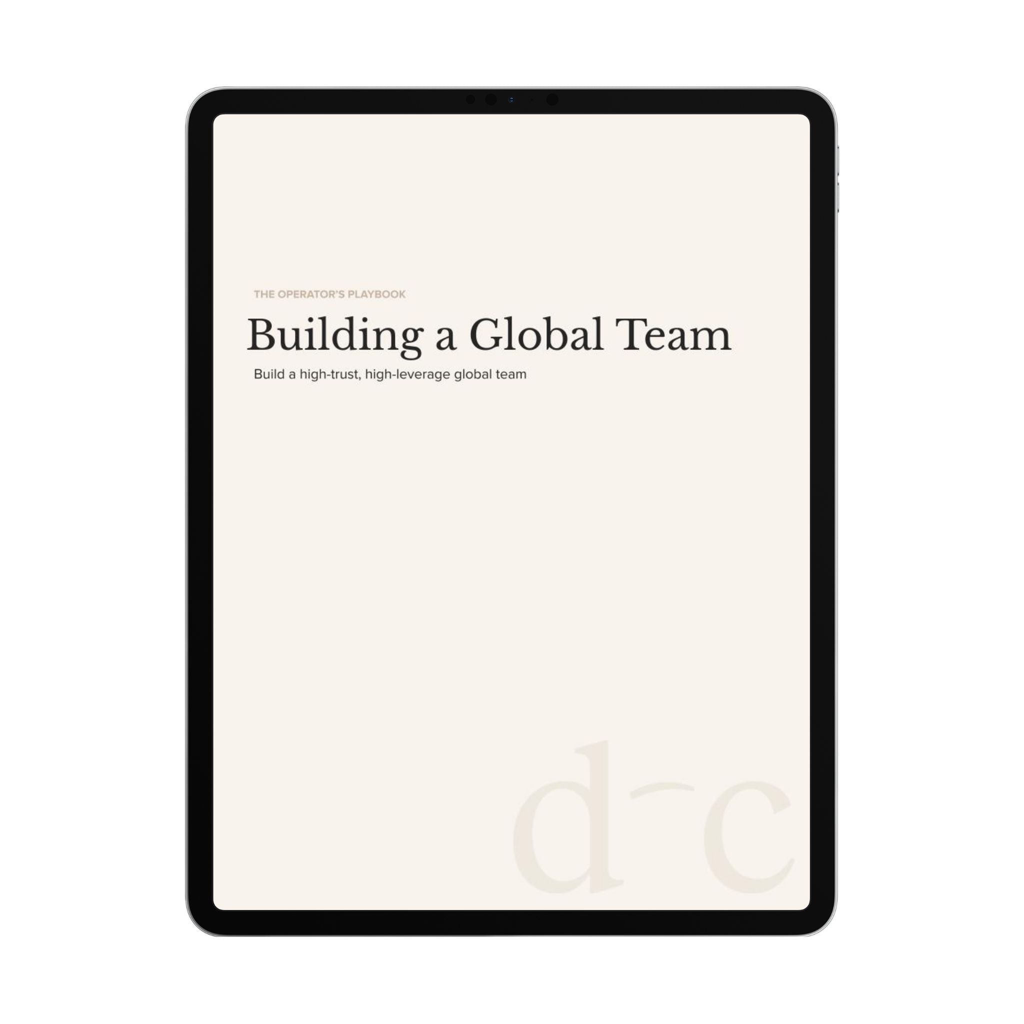 Building a Global Team