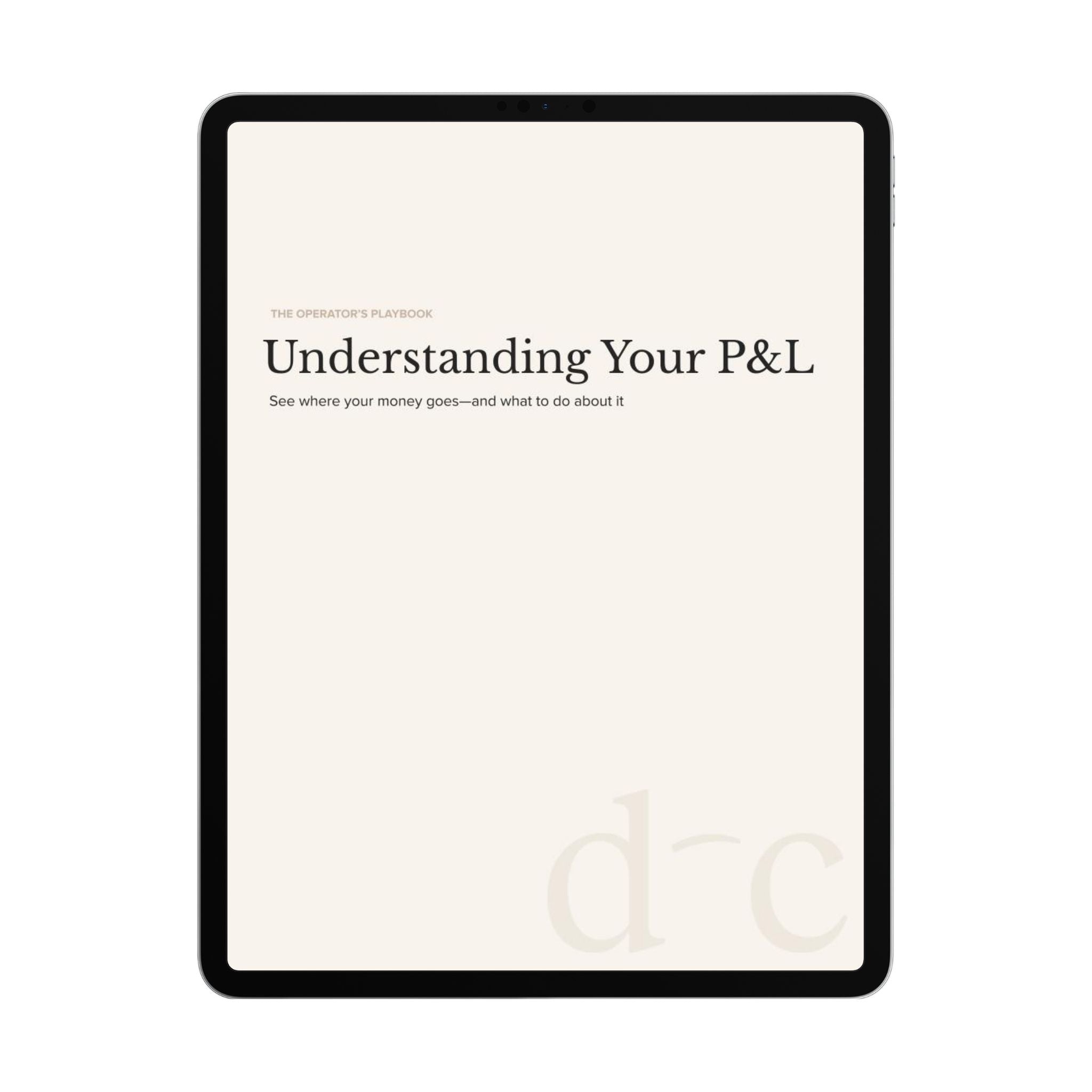 Understanding Your P&L