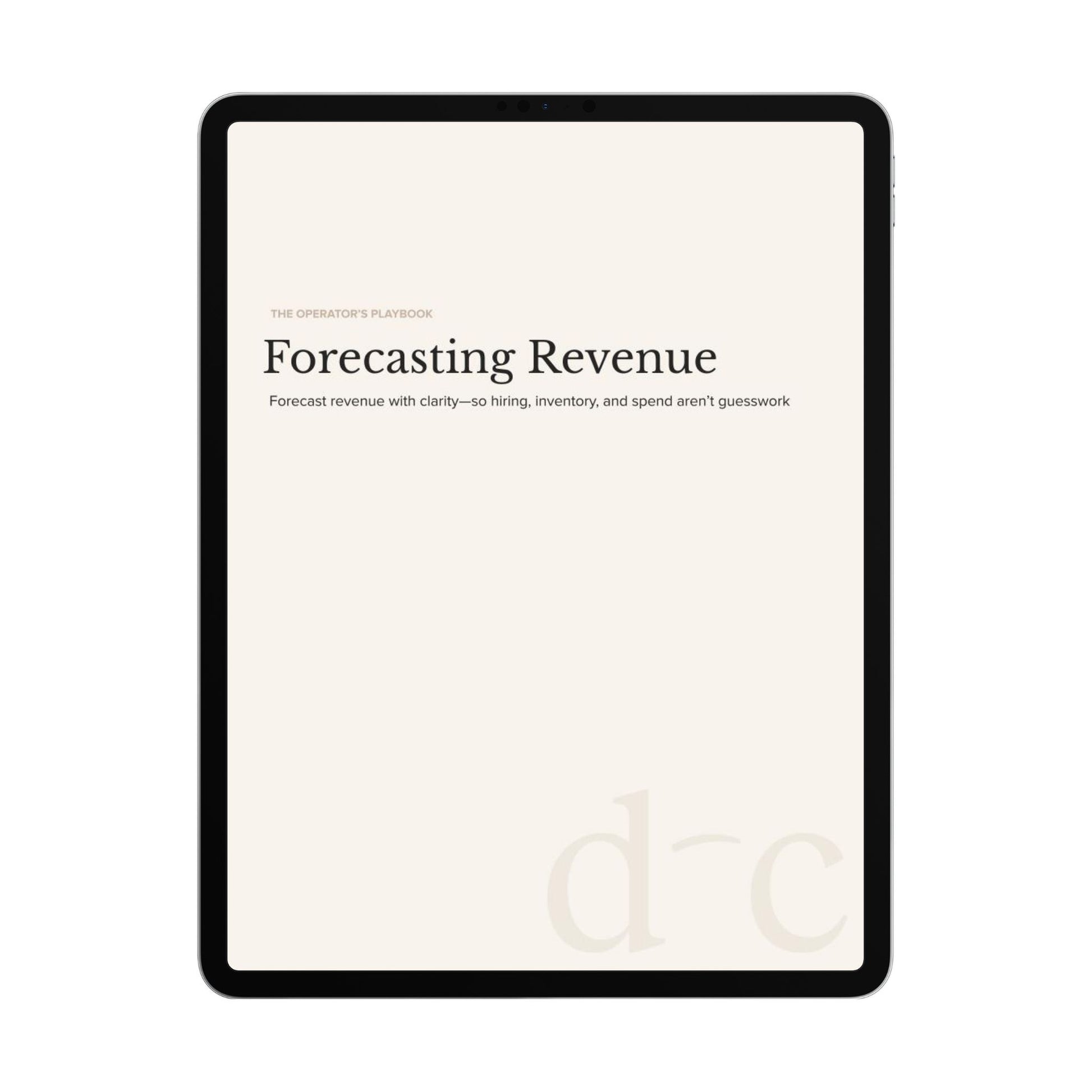 Forecasting Revenue