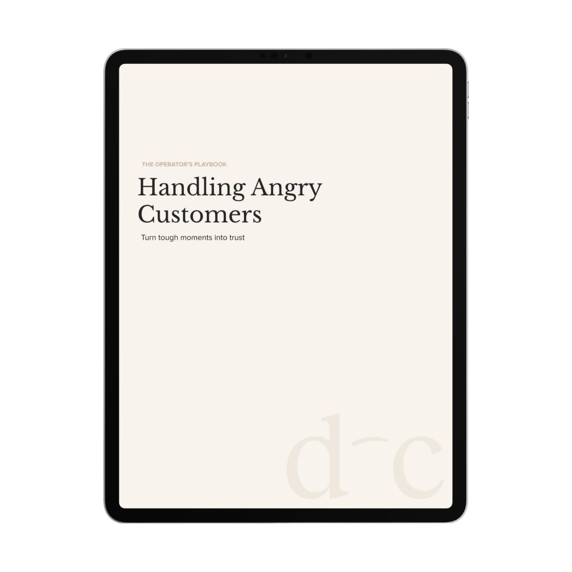 Handling Angry Customers