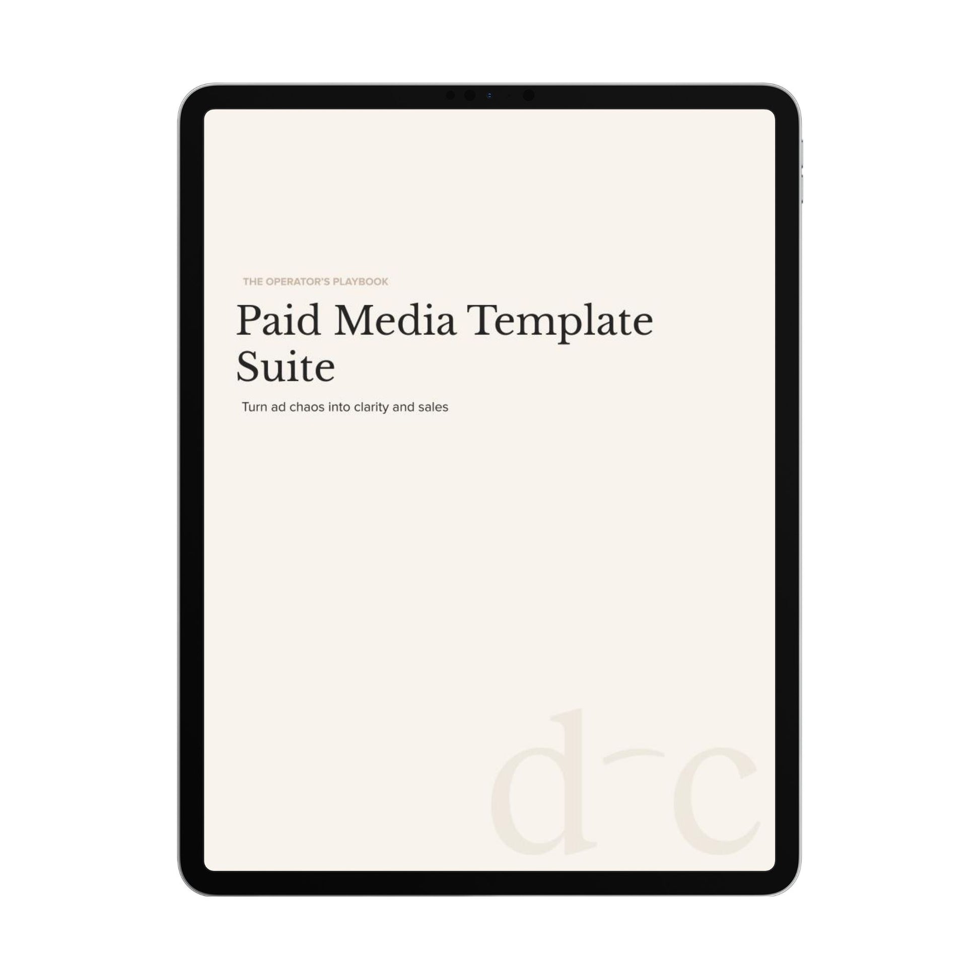 Paid Media Template Suite