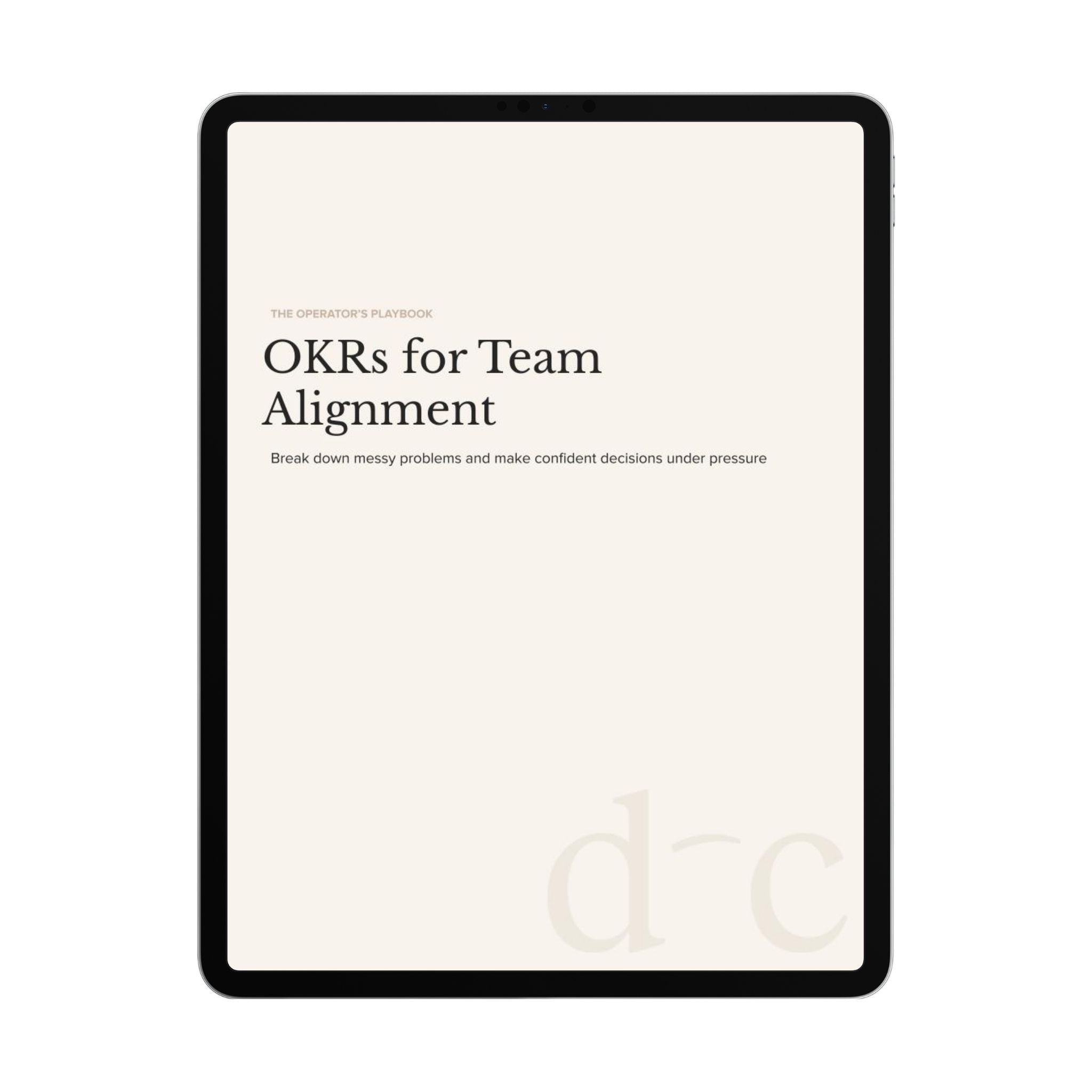 OKRs for Team Alignment