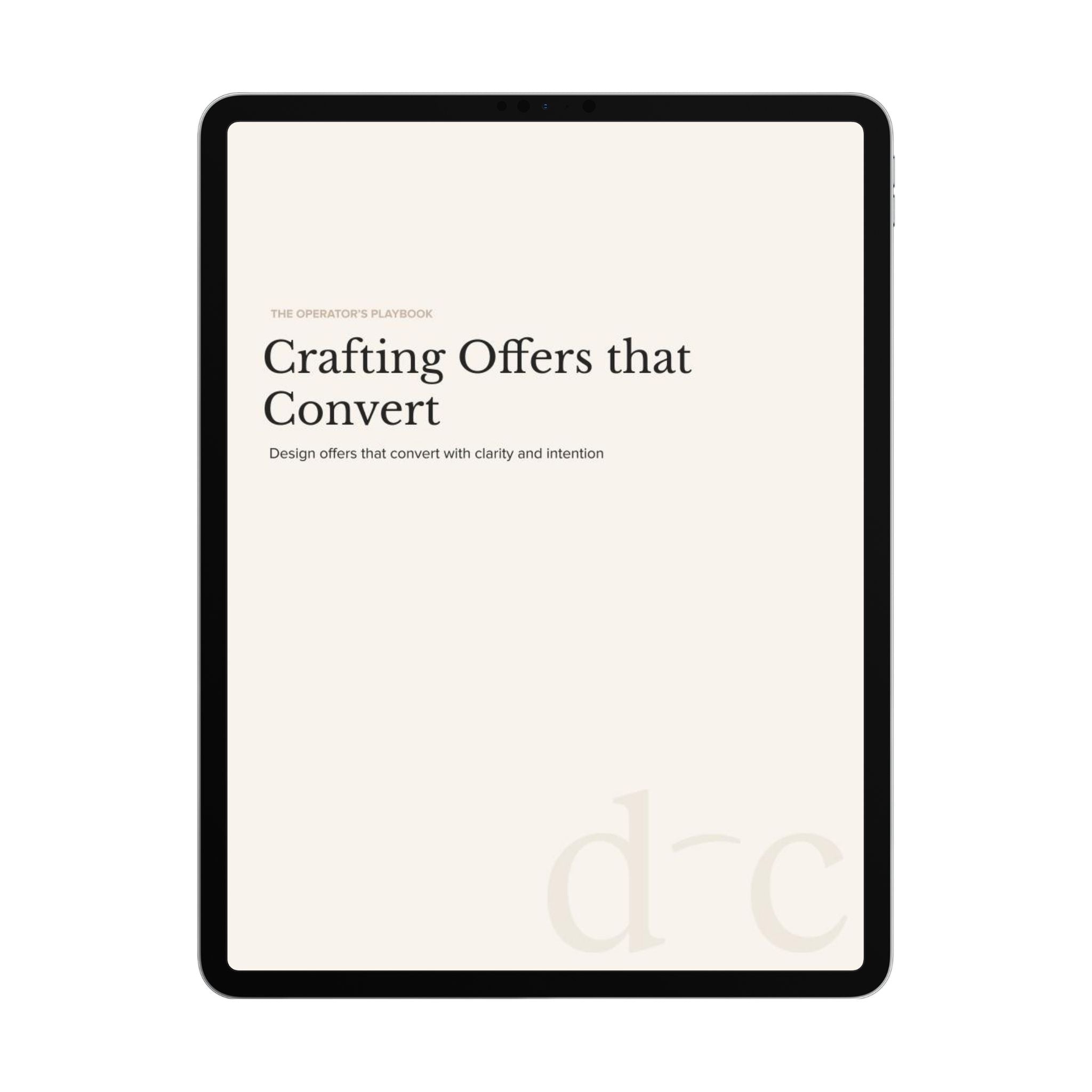 Crafting Offers that Convert