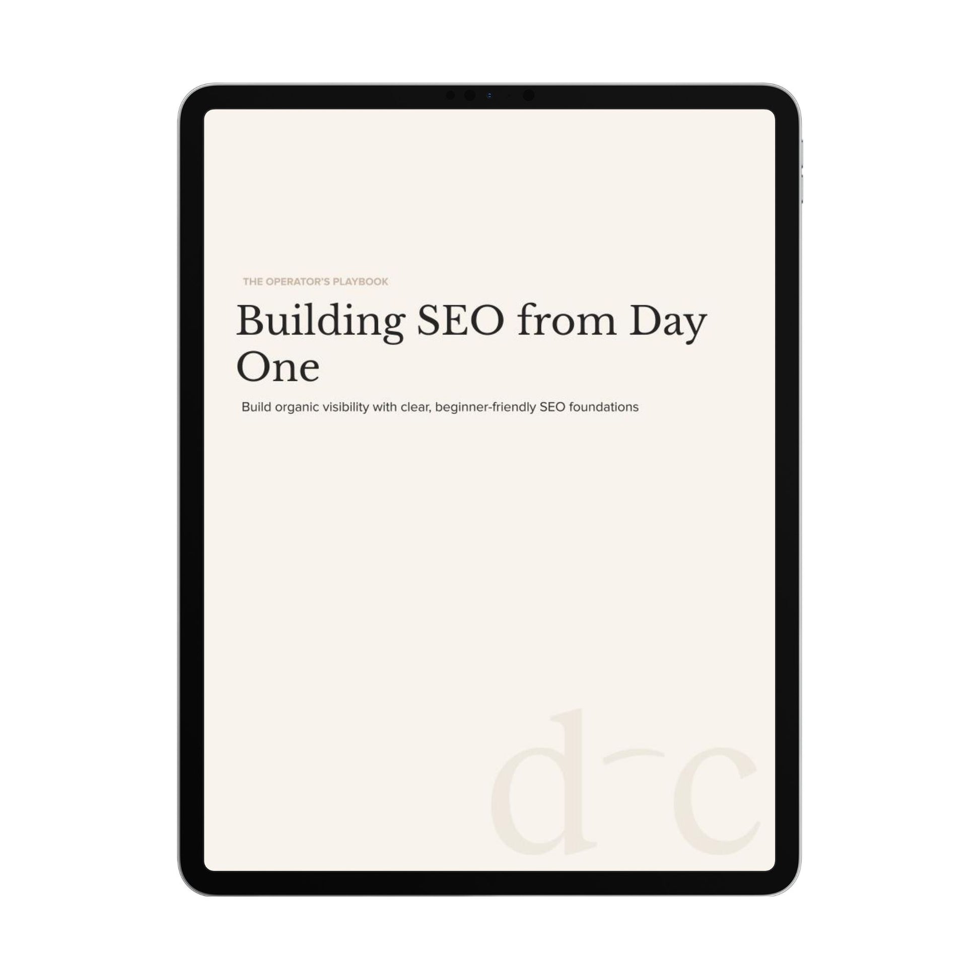 Building SEO from Day One
