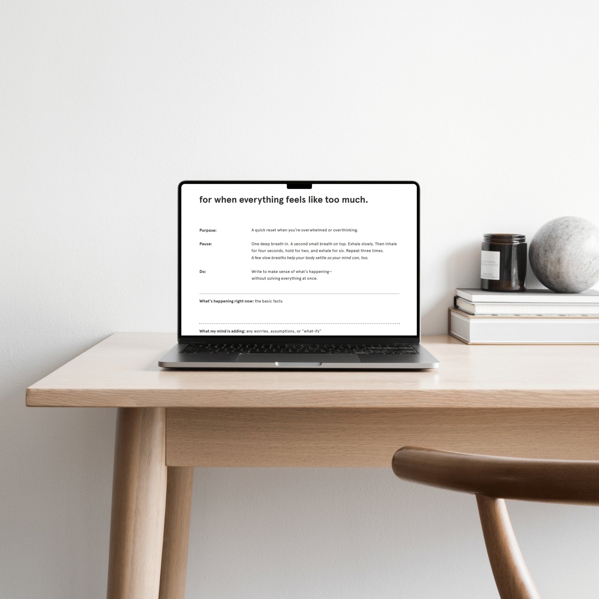 A Reset for Overwhelm