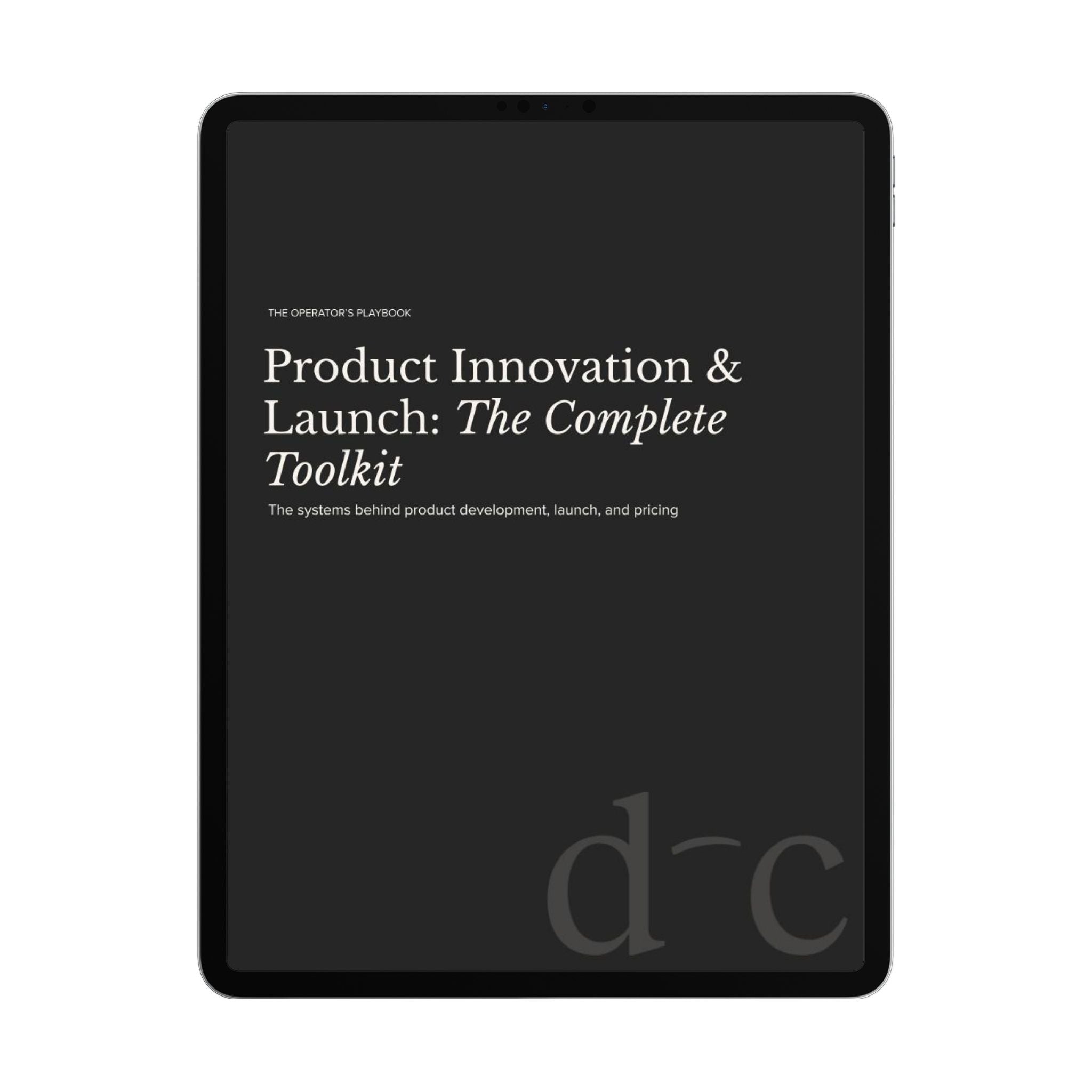 Product Innovation & Launch: The Complete Toolkit