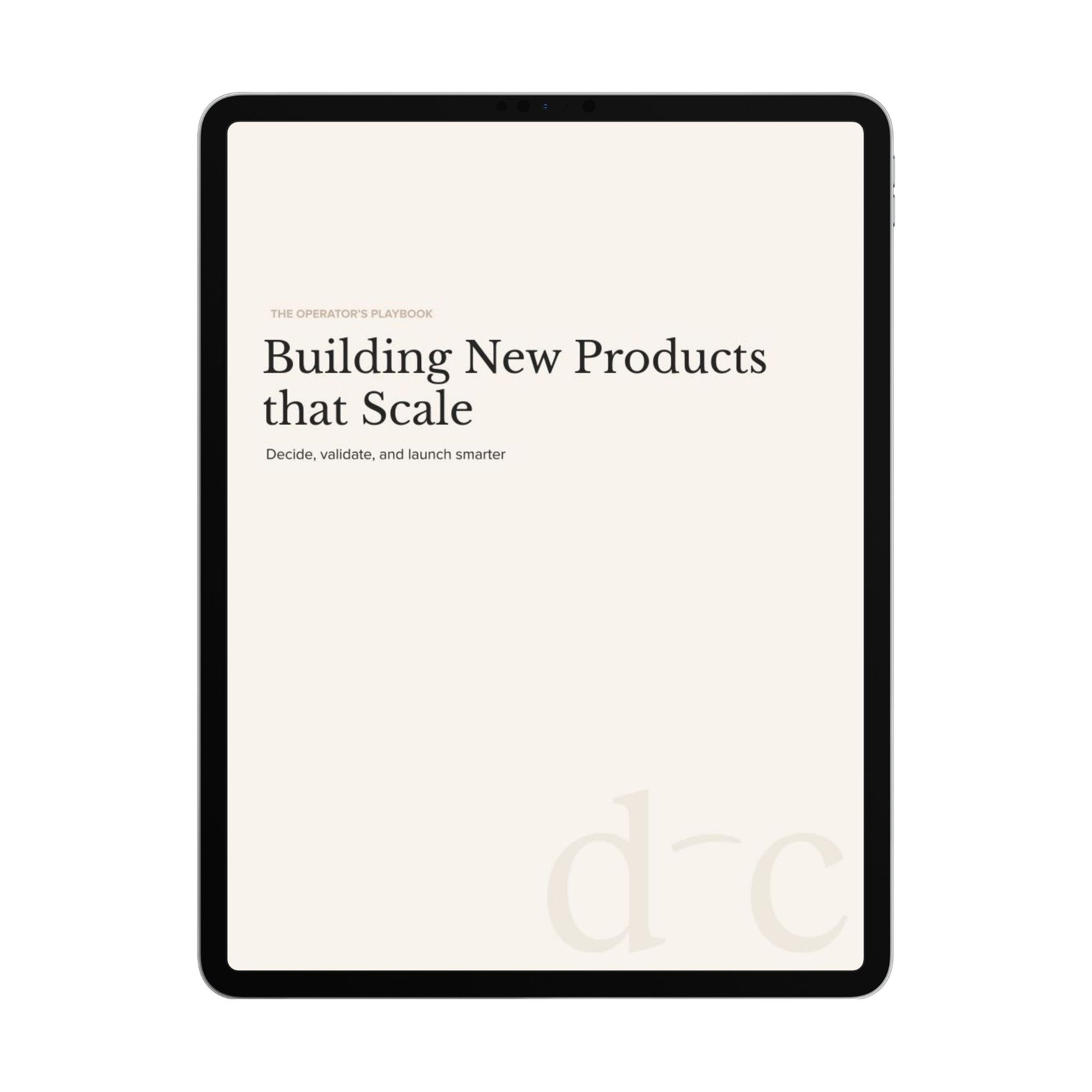 Building New Products that Scale