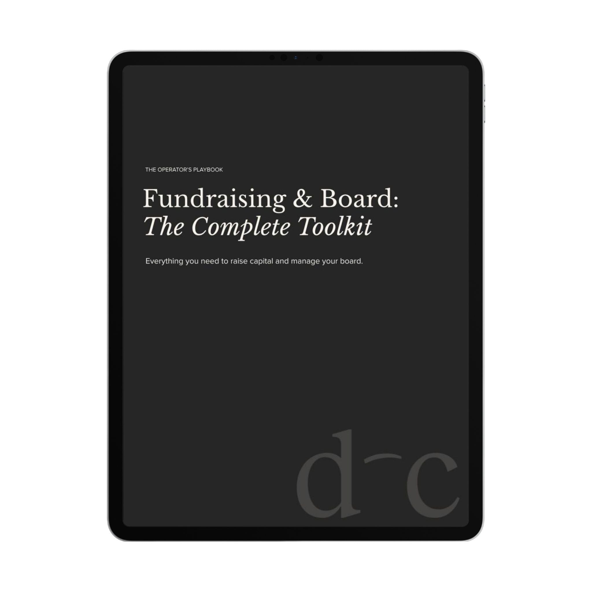 Fundraising & Board: The Complete Toolkit