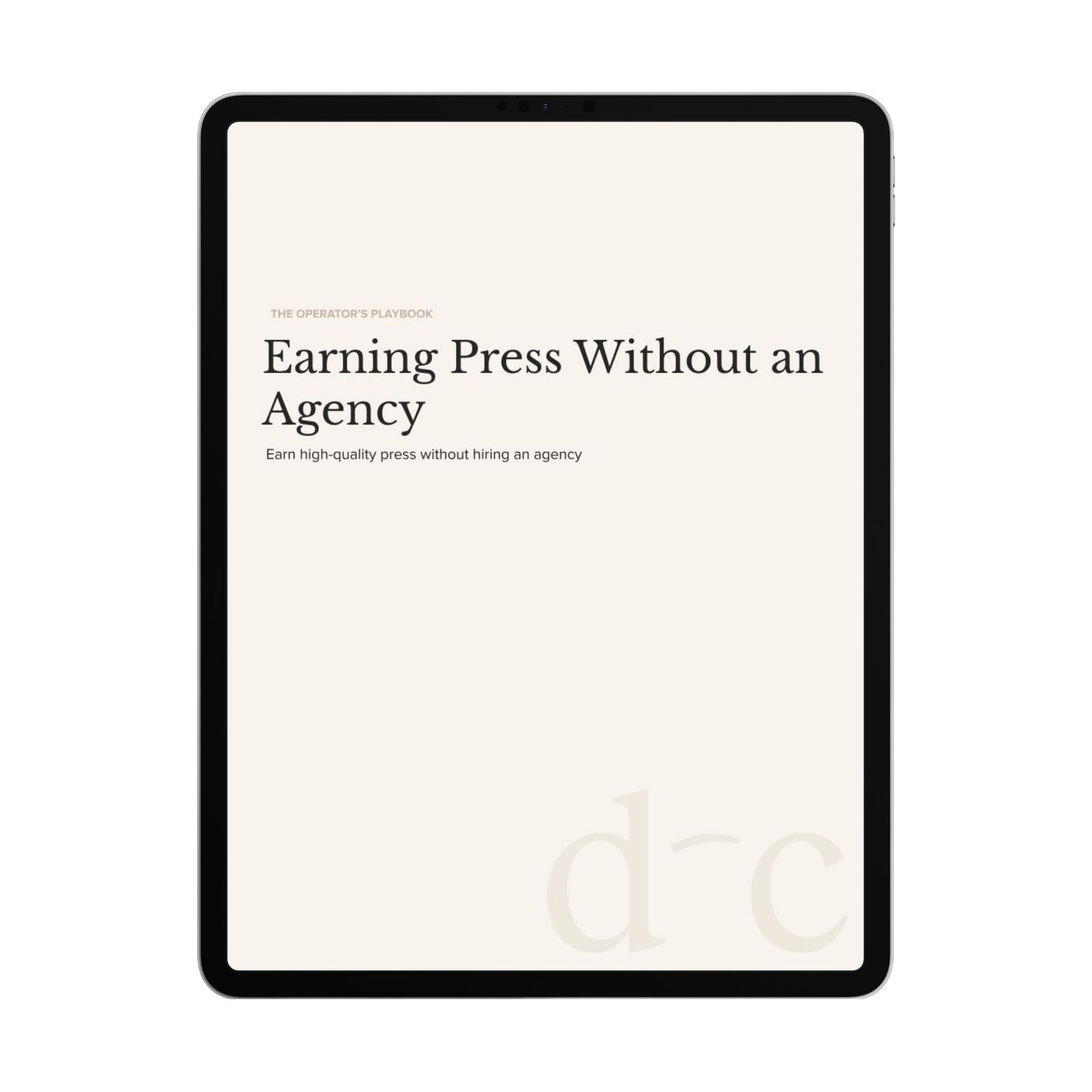 Earning Press Without an Agency