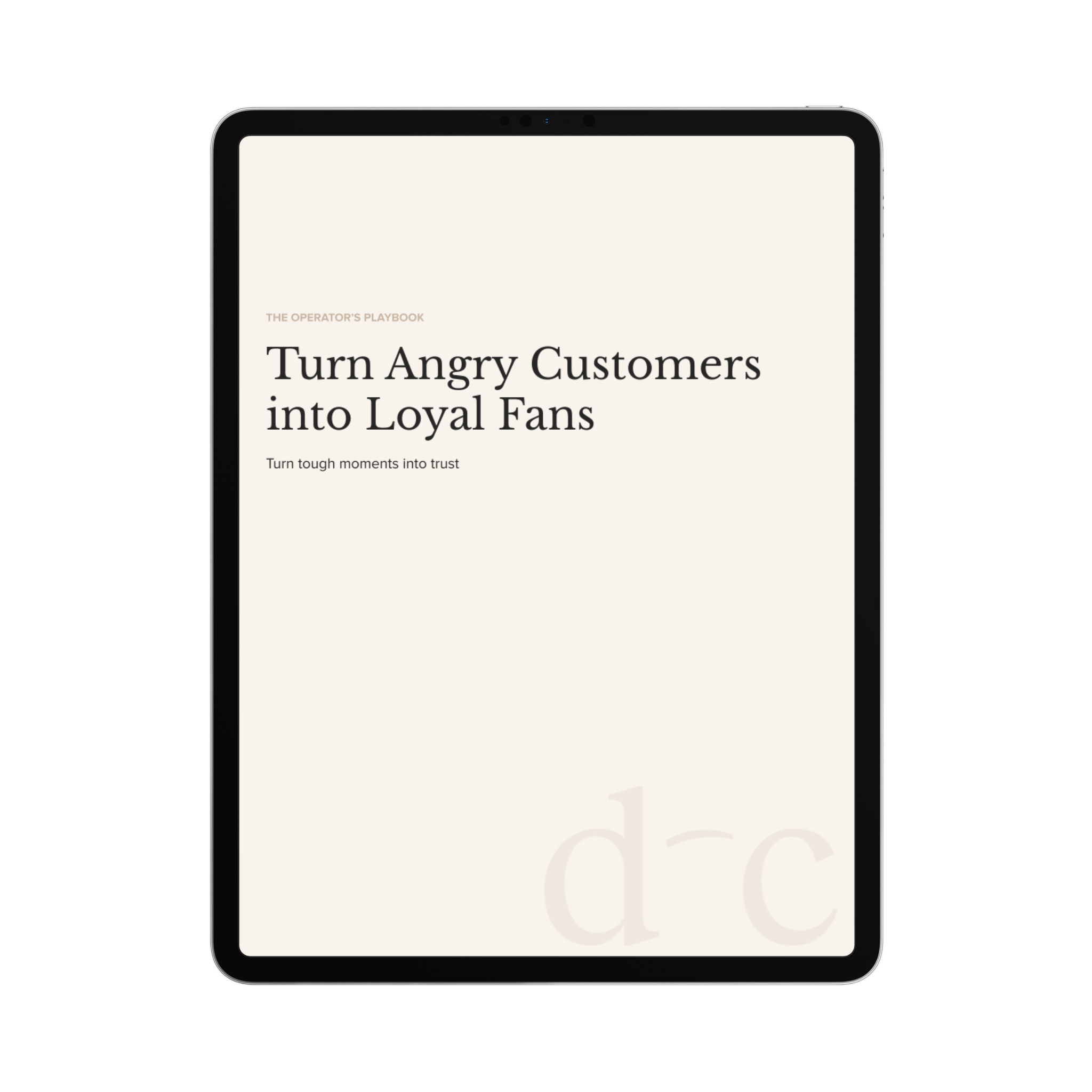 Turn Angry Customers into Loyal Fans