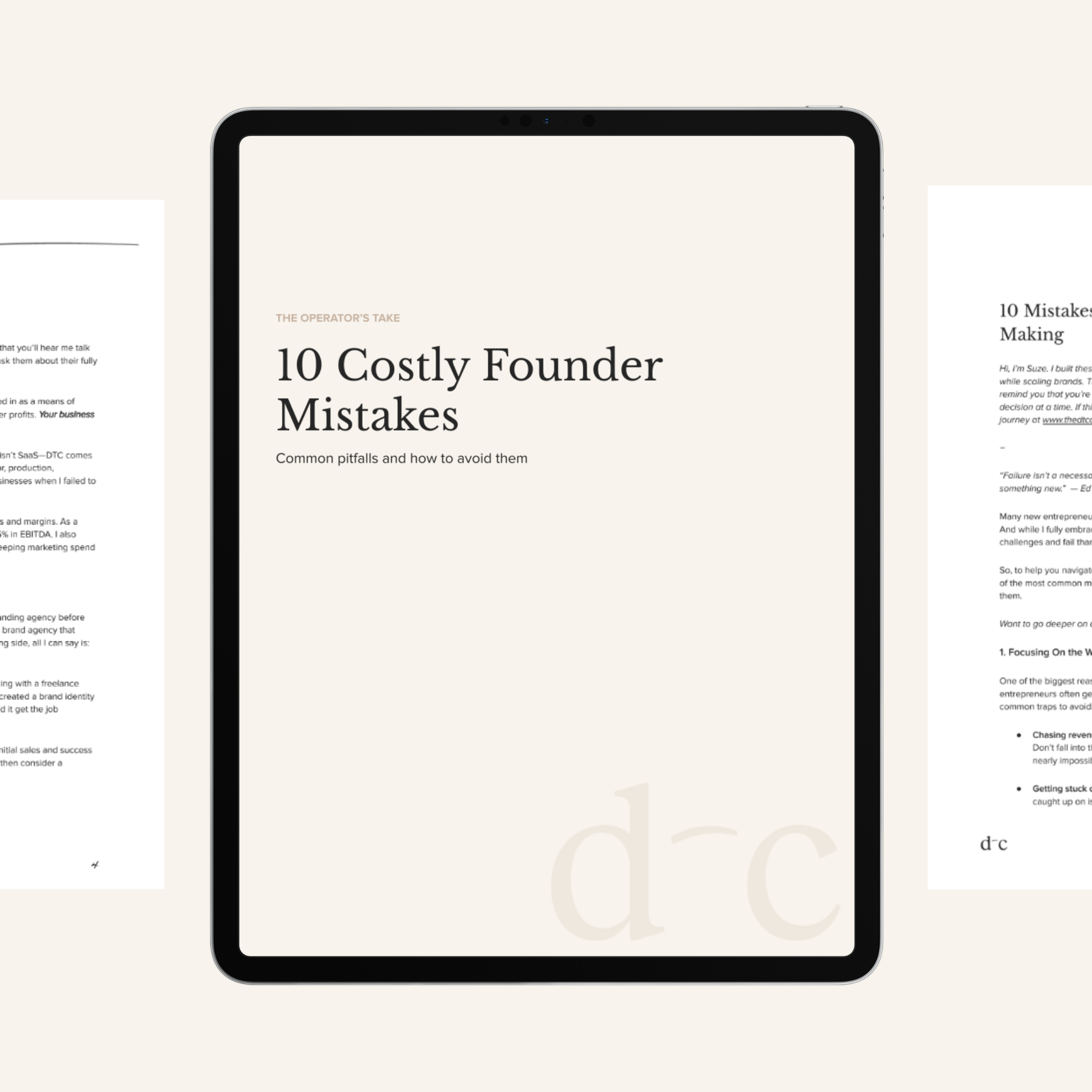10 Costly Founder Mistakes