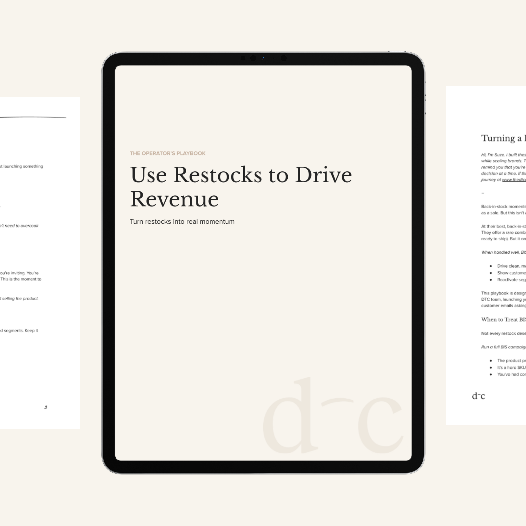 Use Restocks to Drive Revenue