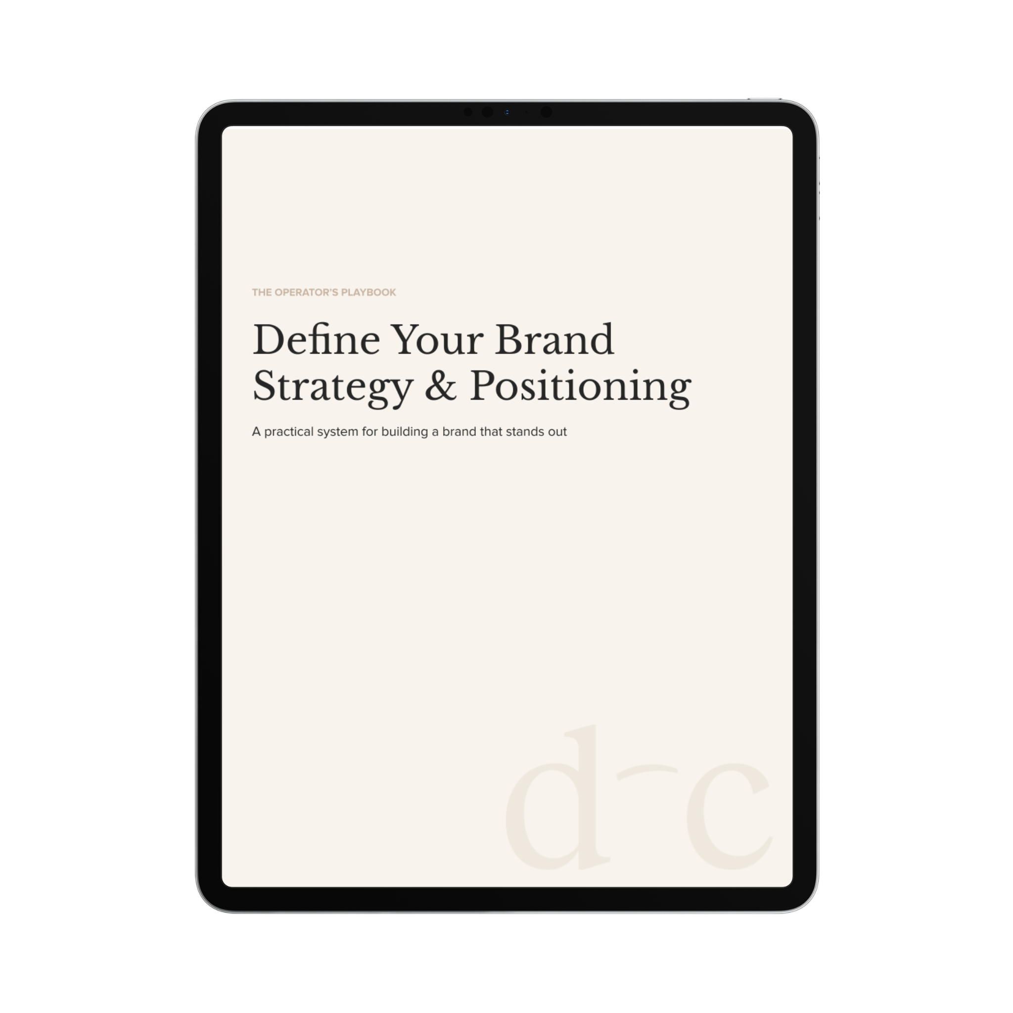 Define Your Brand Strategy & Positioning