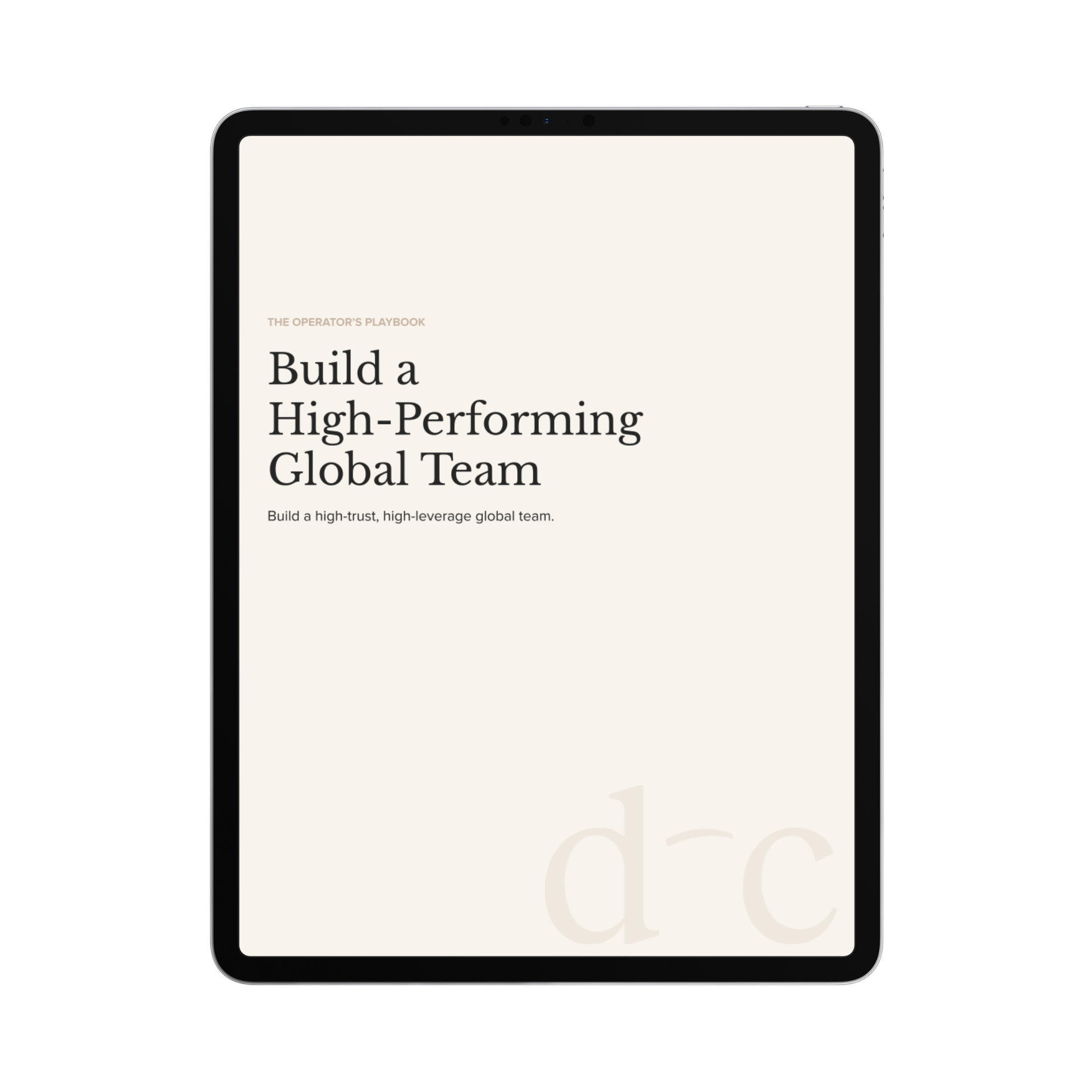 Build a High-Performing Global Team