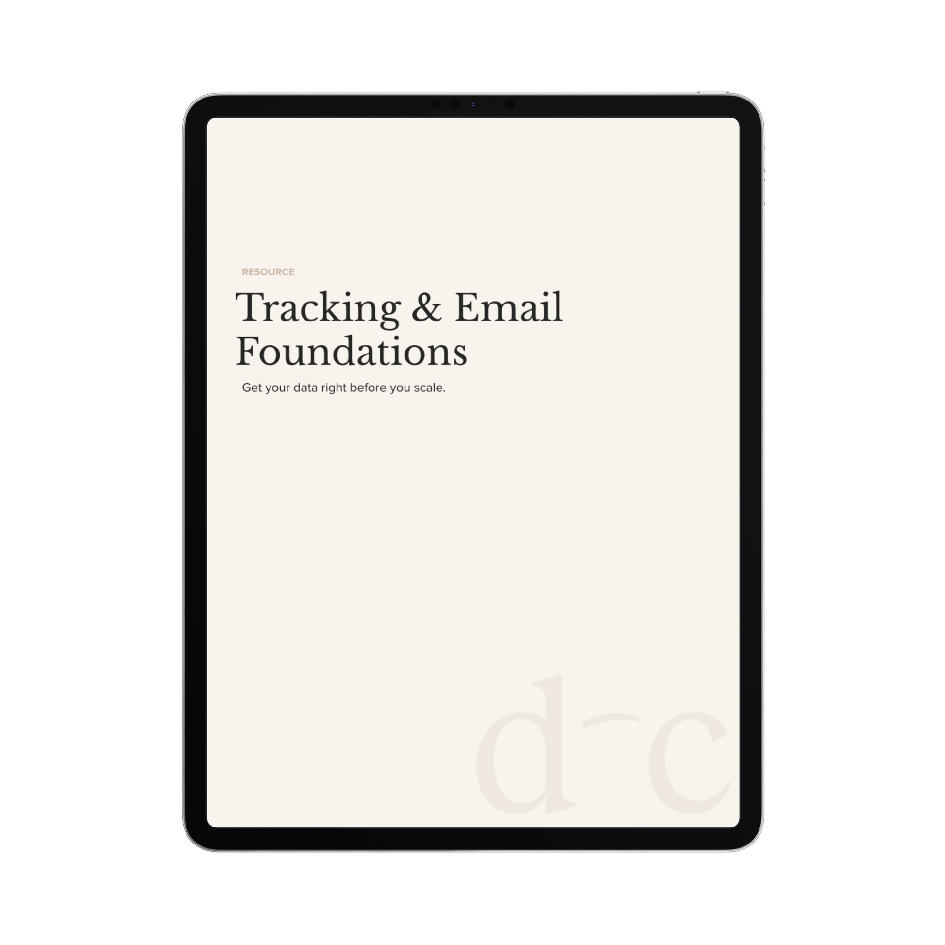 Tracking & Email Foundations