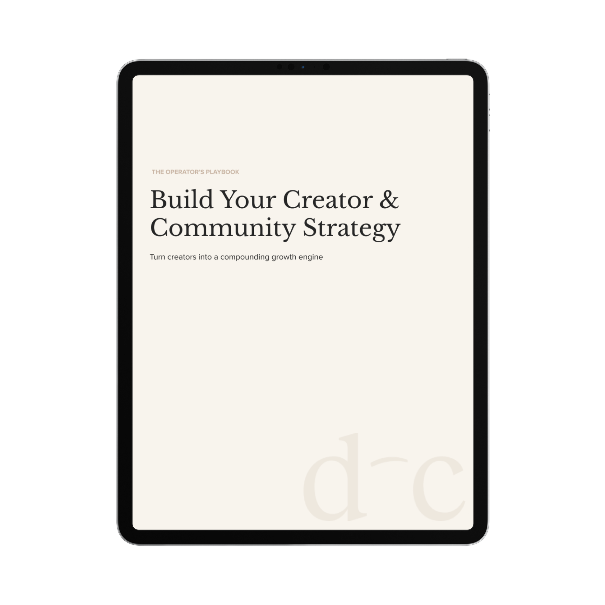Build Your Creator & Community Strategy
