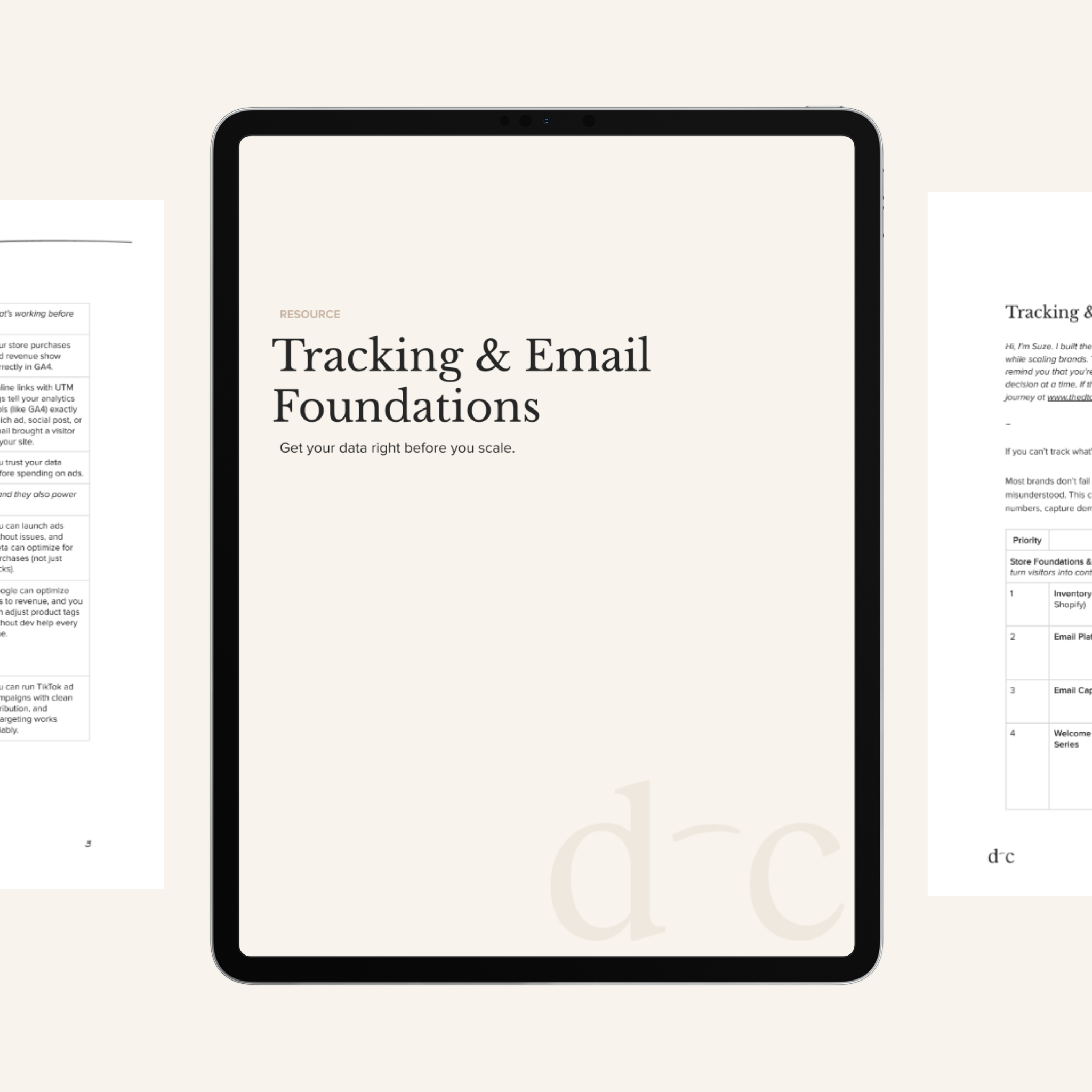 Tracking & Email Foundations