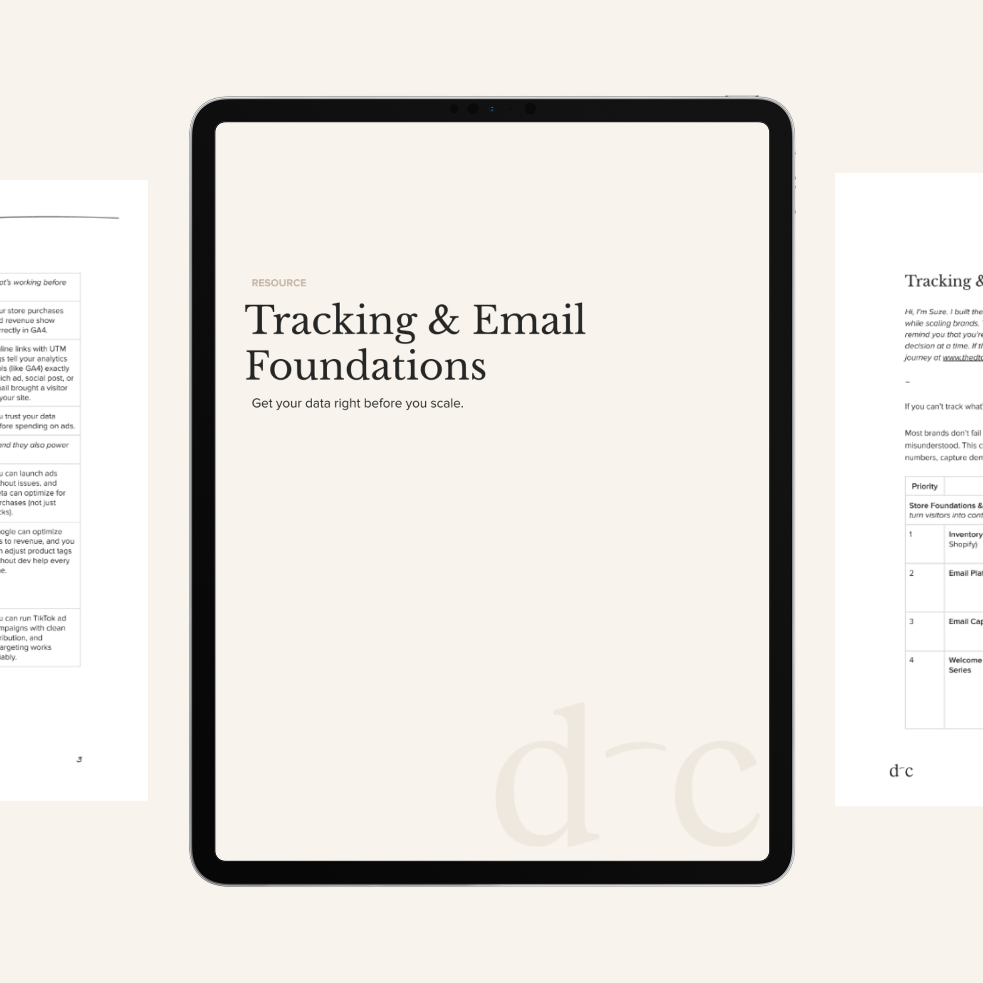 Tracking & Email Foundations