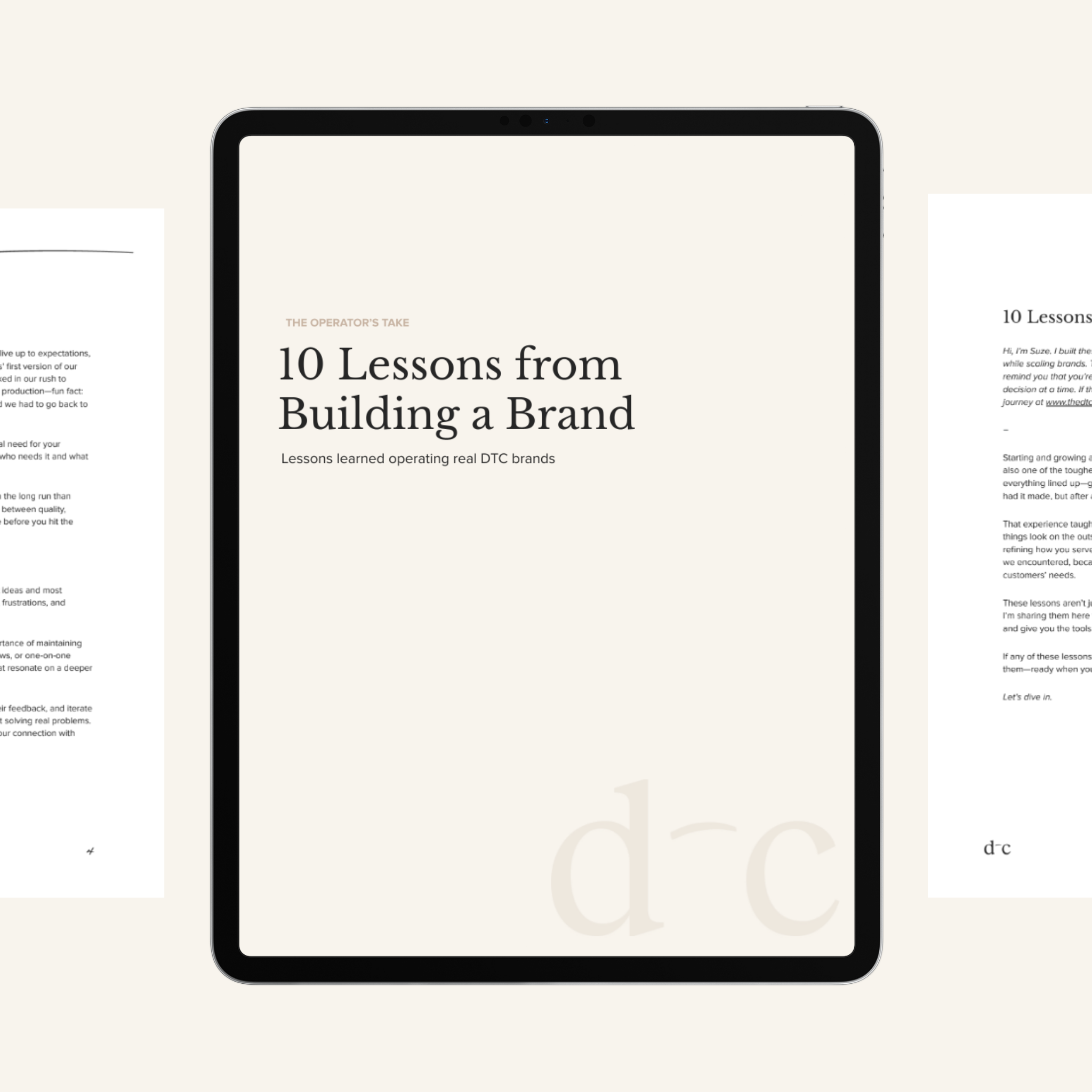 10 Lessons from Building a Brand