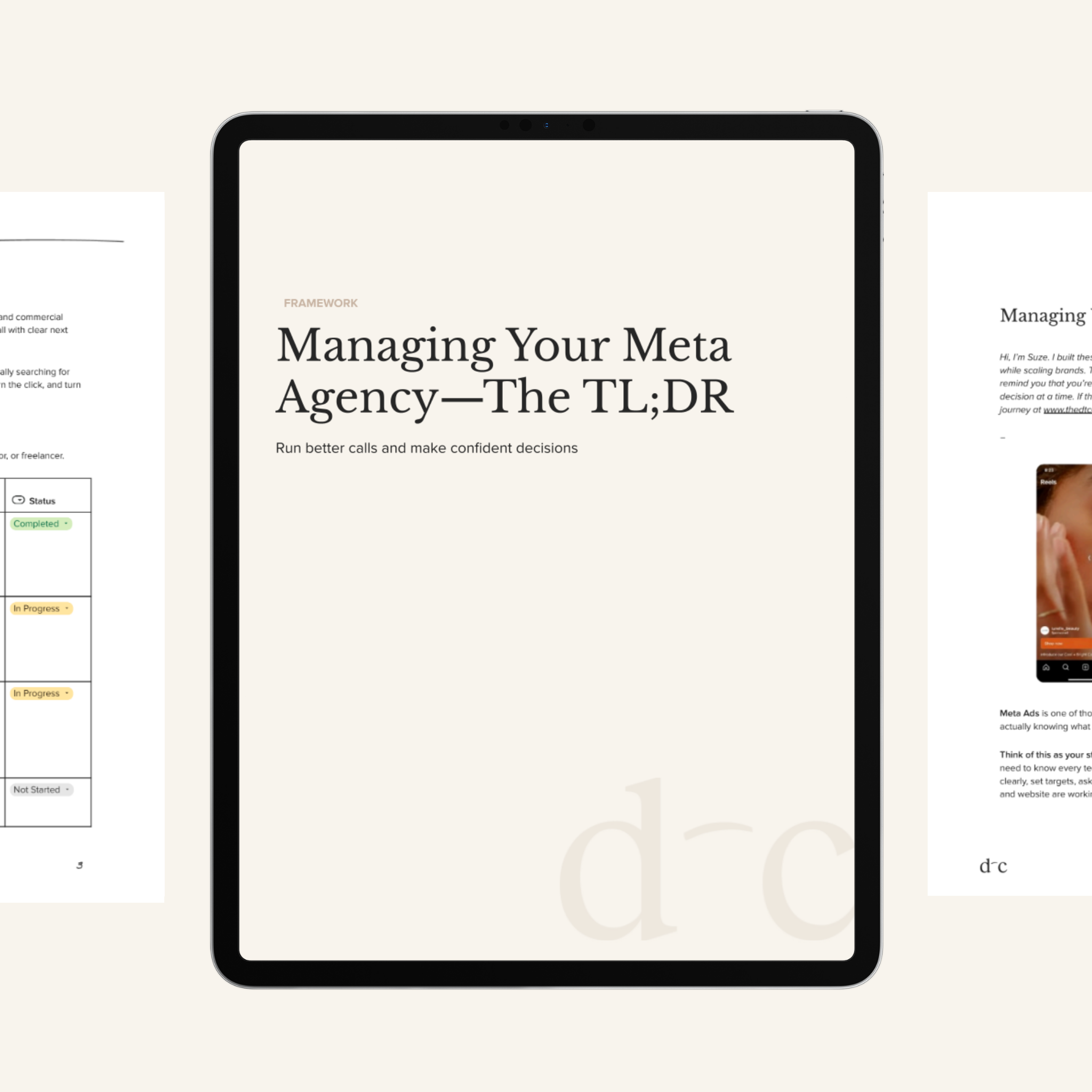 Managing Your Meta Agency—The TL;DR