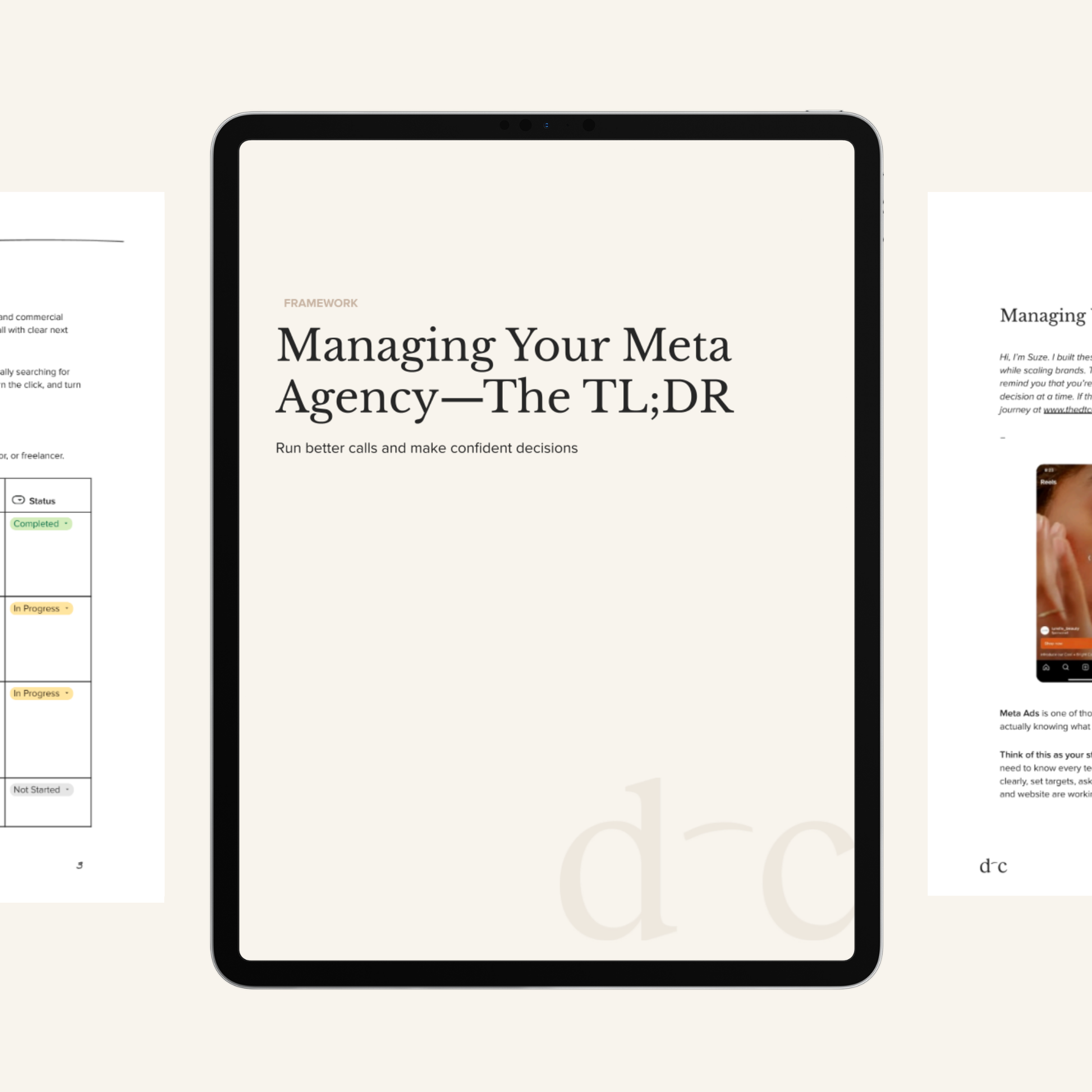 Managing Your Meta Agency—The TL;DR