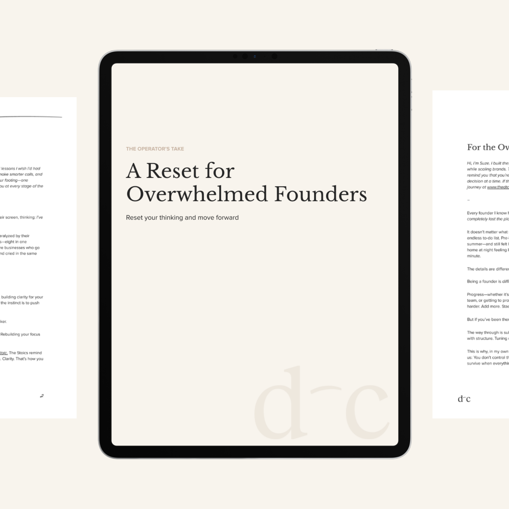 A Reset for Overwhelmed Founders
