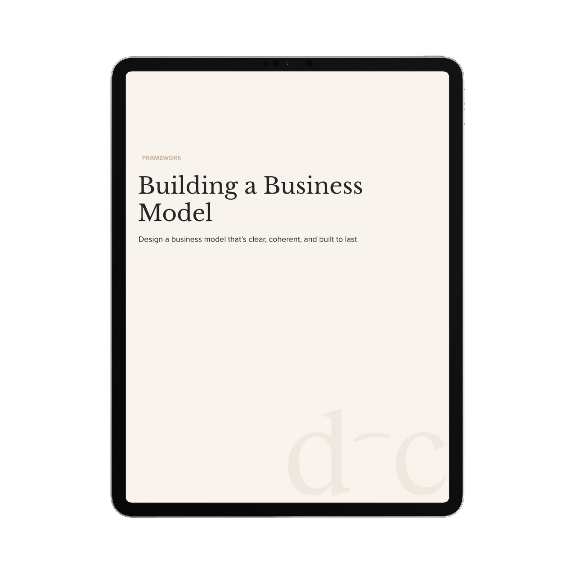 Building a Business Model