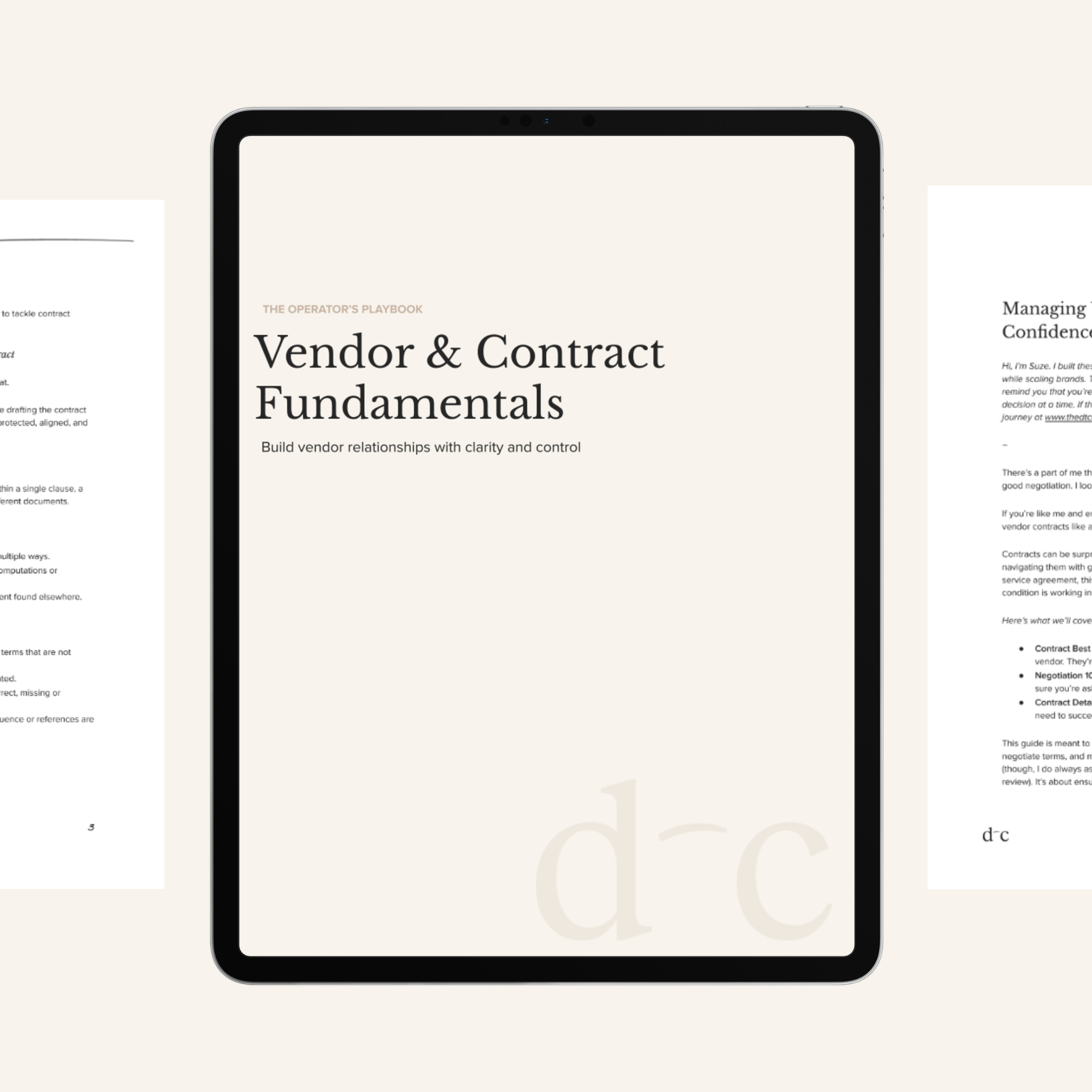 Vendor & Contract Fundamentals