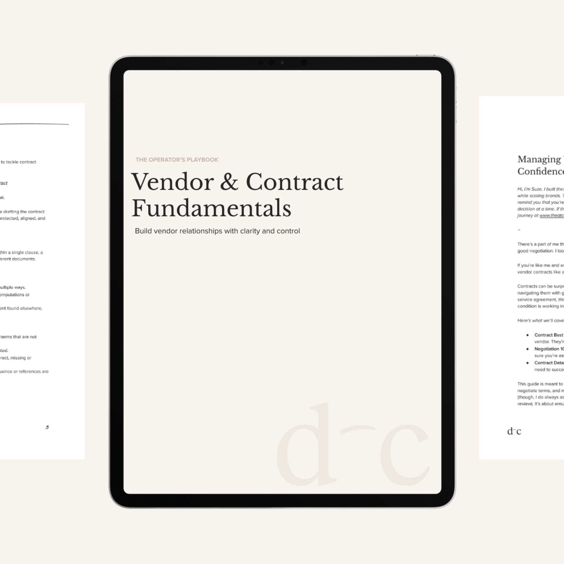 Vendor & Contract Fundamentals