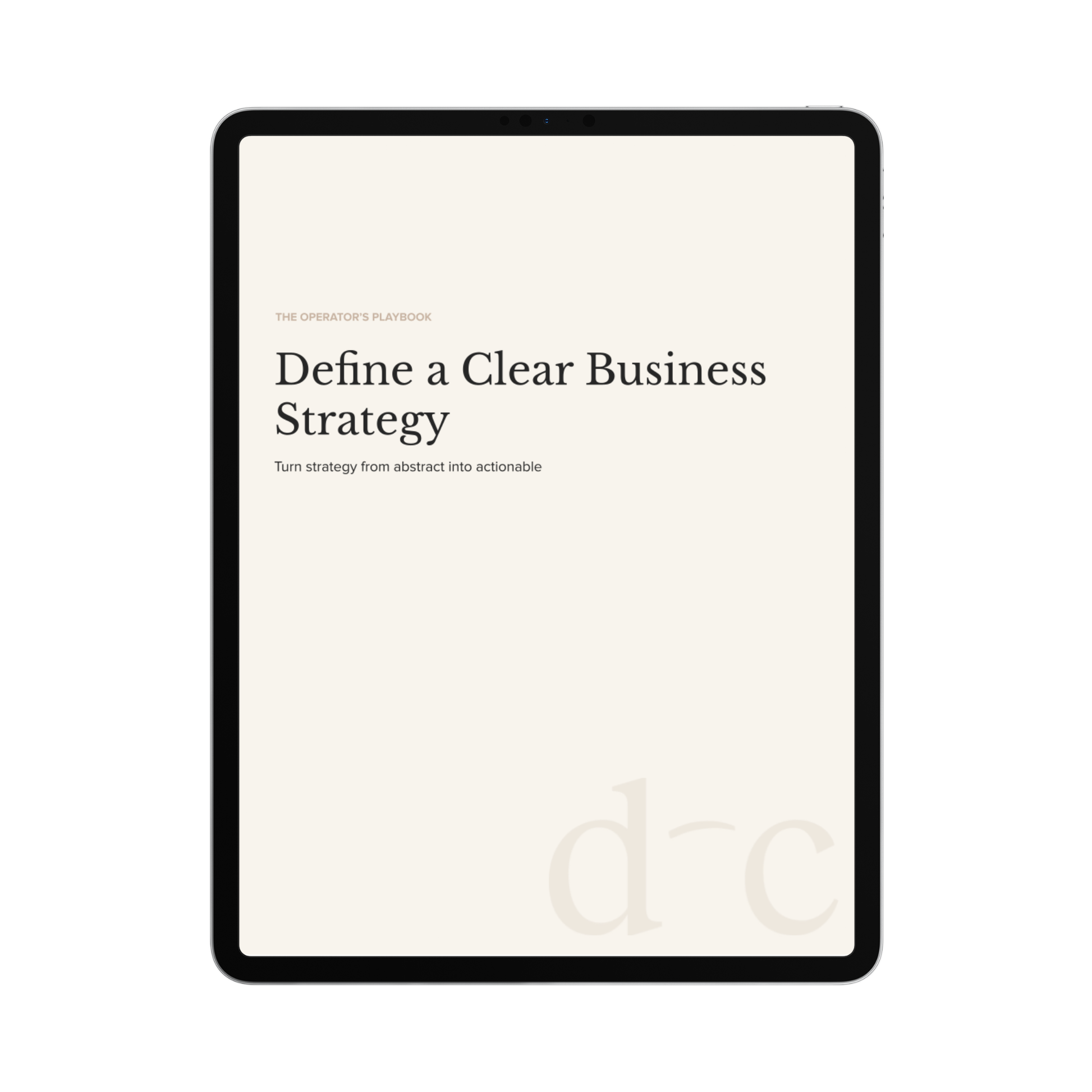 Define a Clear Business Strategy