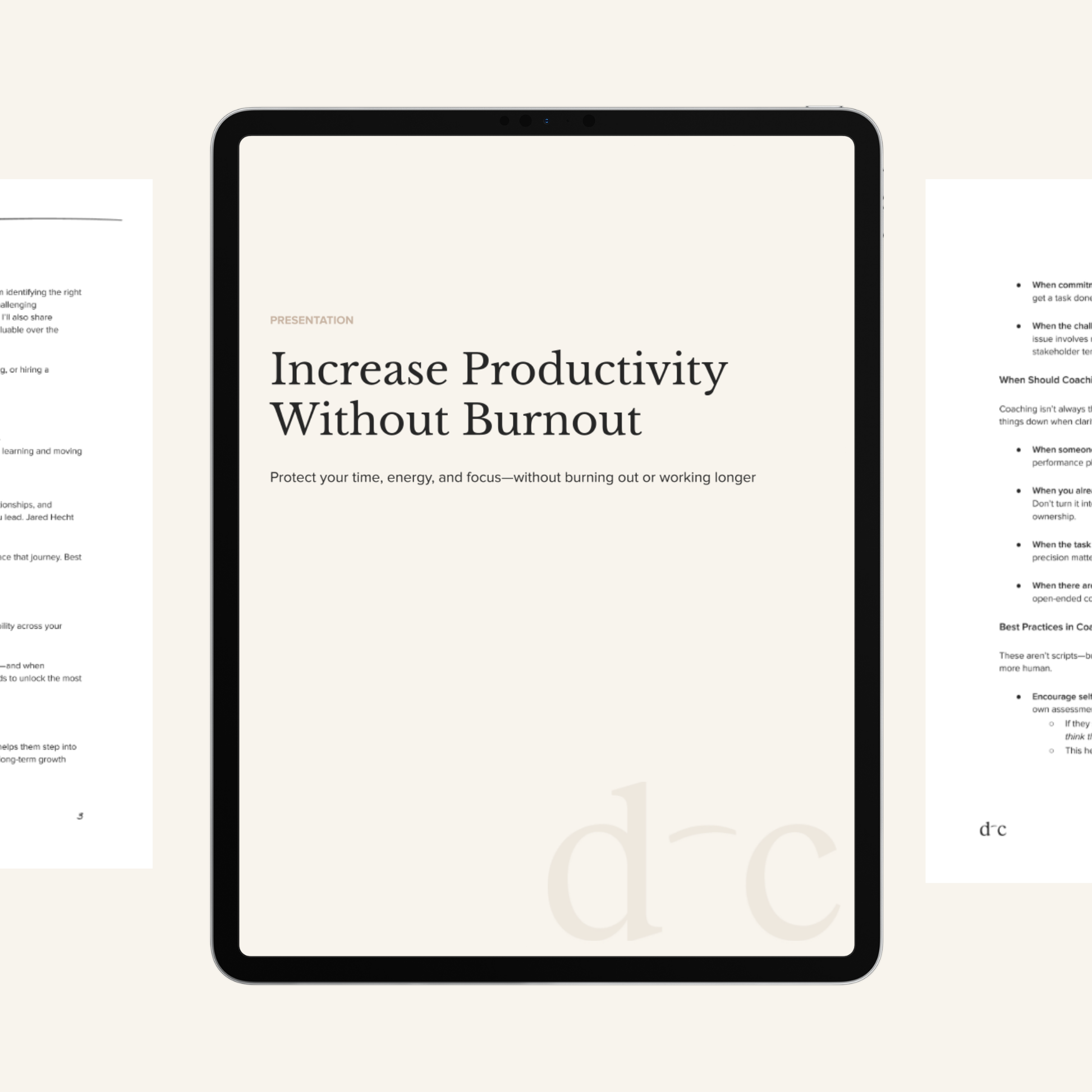 Increase Productivity Without Burnout