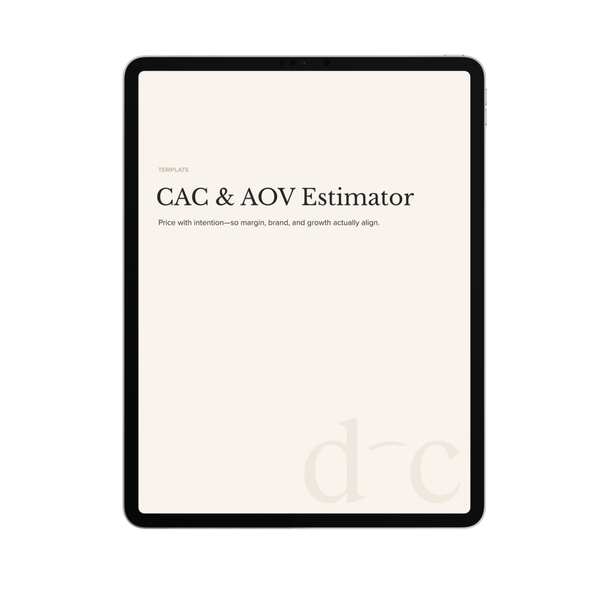CAC & AOV Estimator