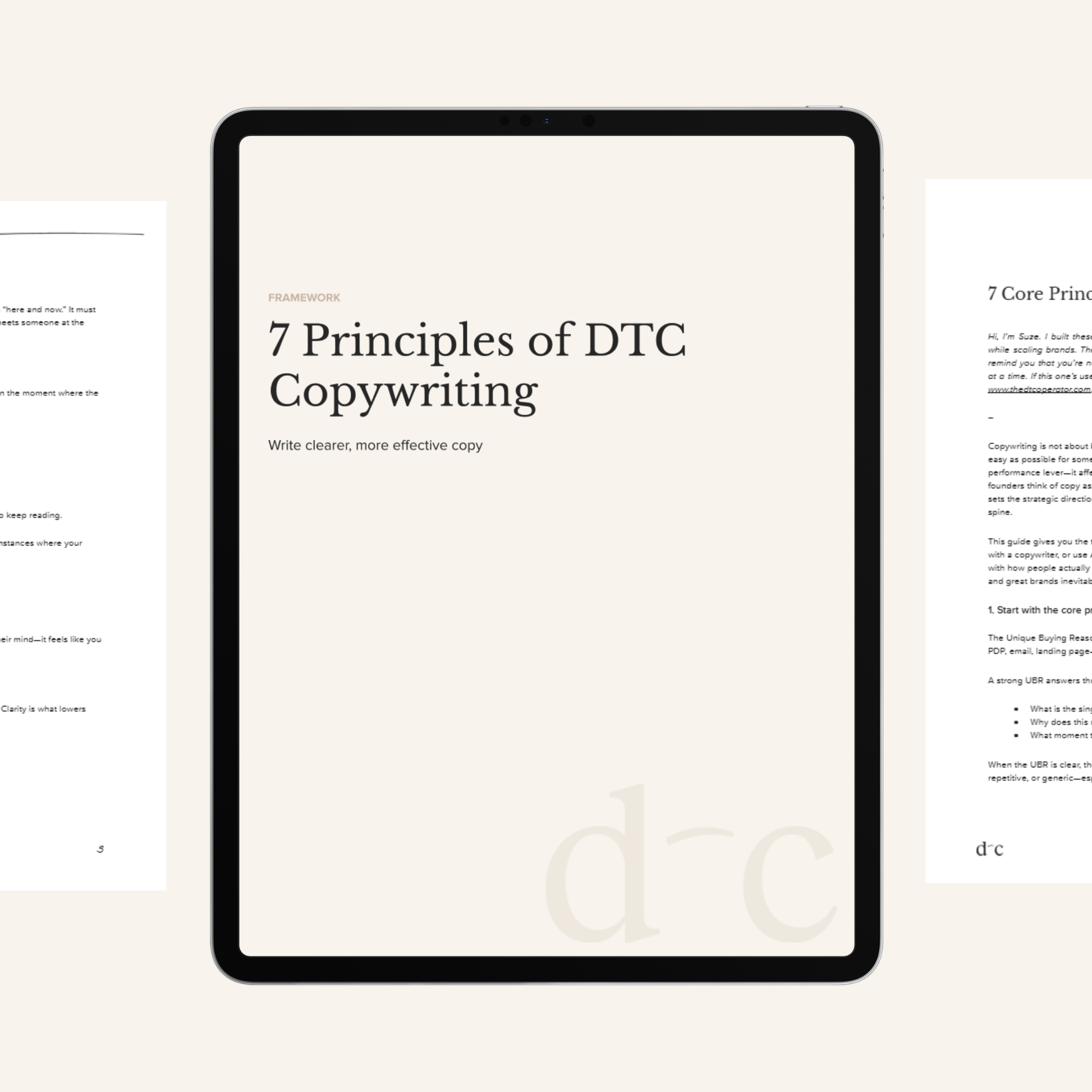 7 Principles of DTC Copywriting