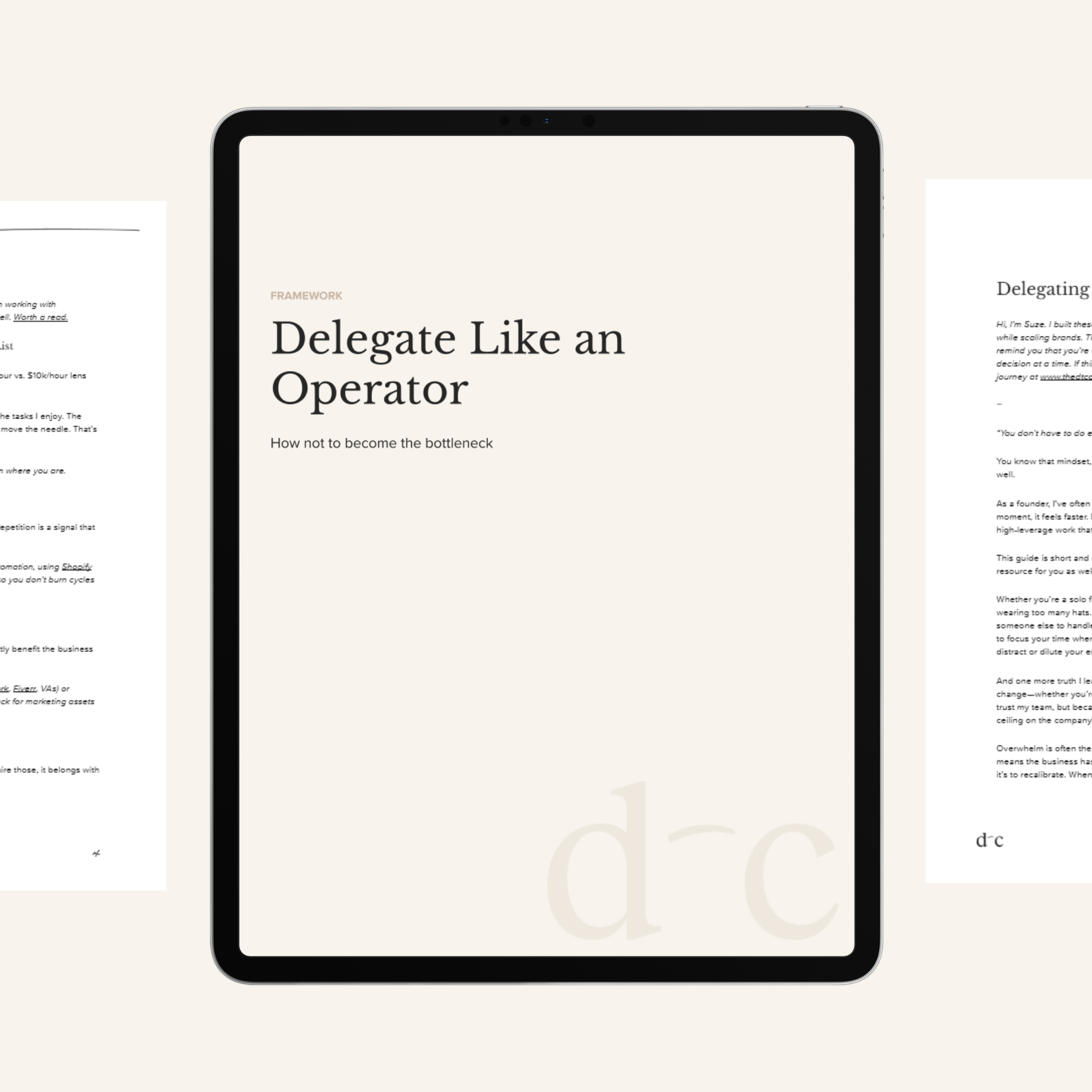 Delegate Like an Operator