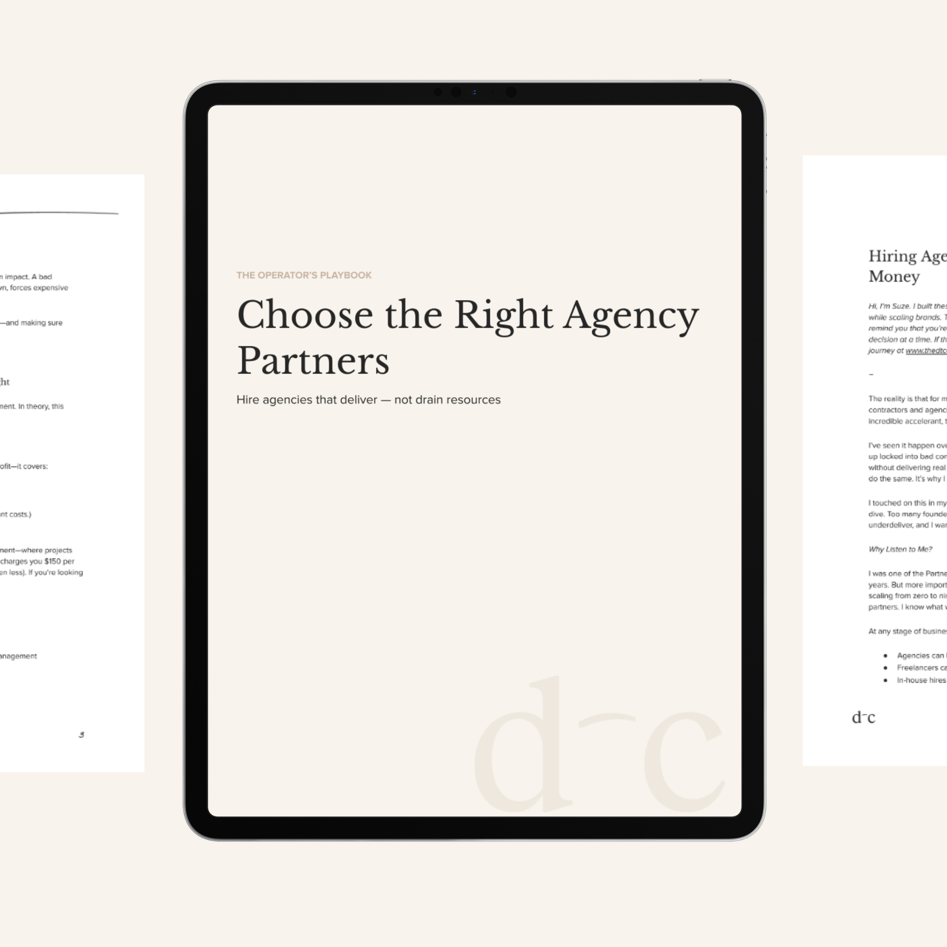 Choose the Right Agency Partners