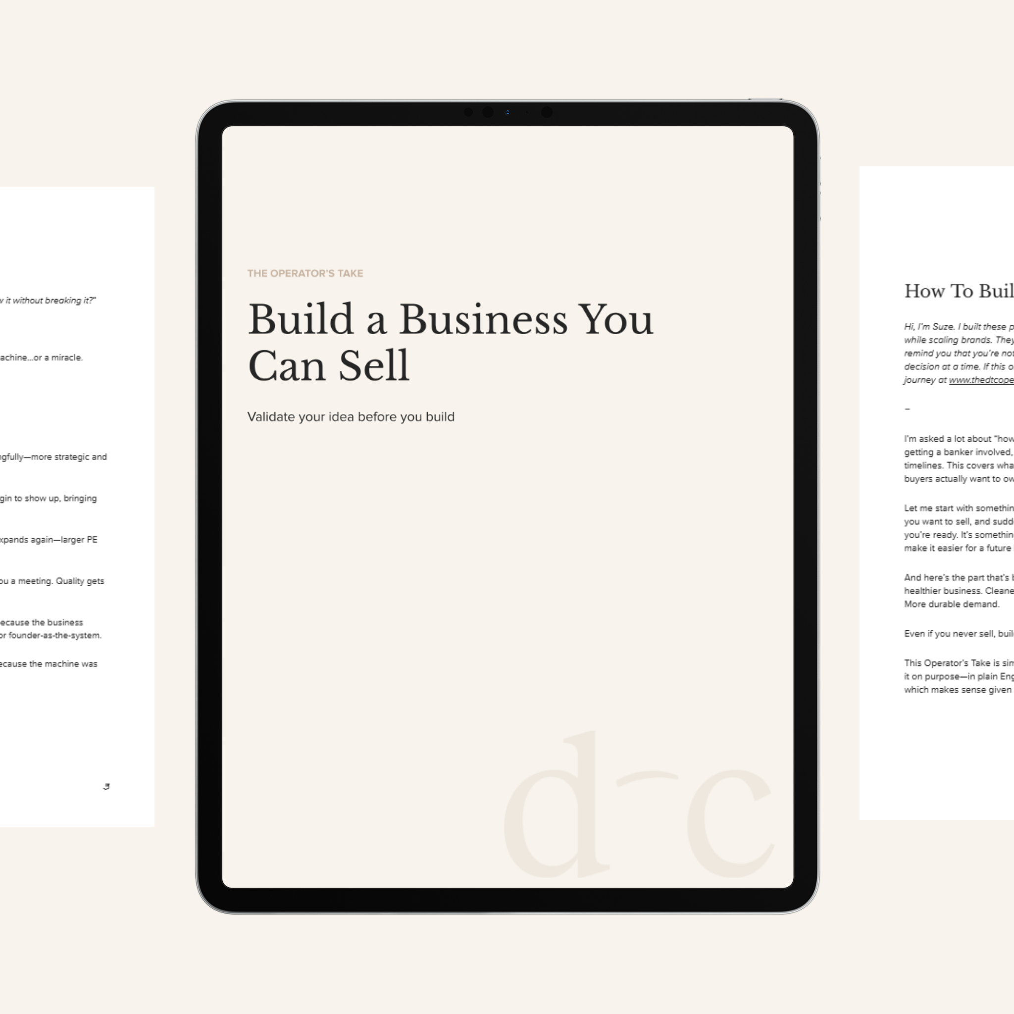 Build a Business You Can Sell