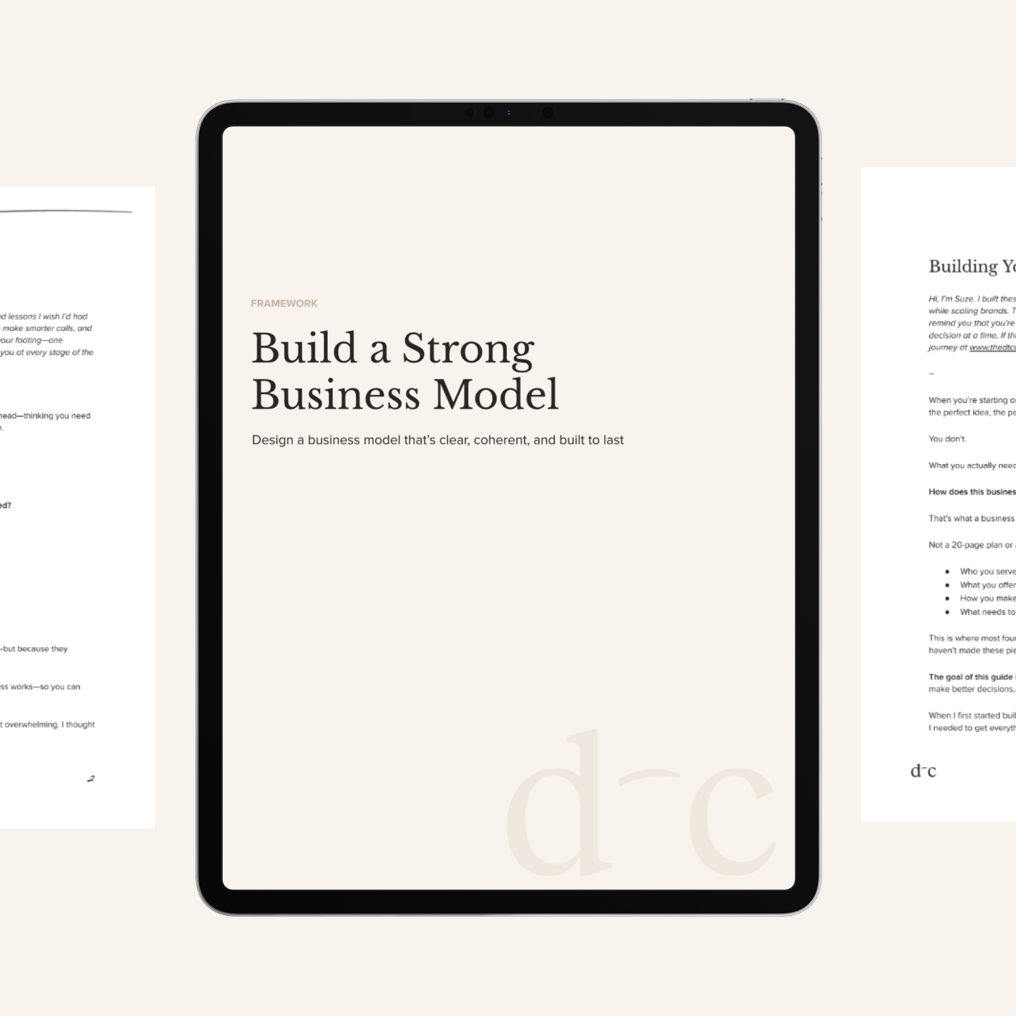 Build a Strong Business Model