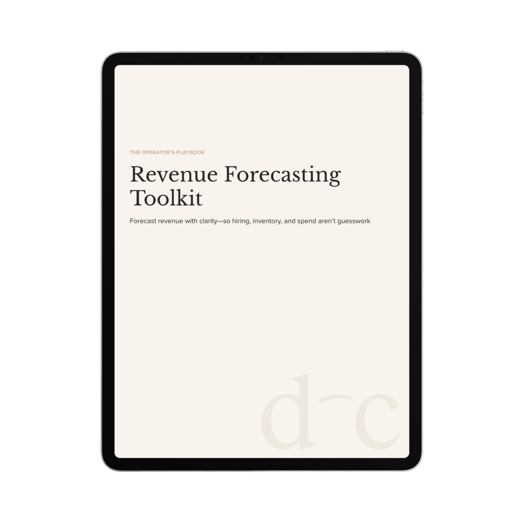 Revenue Forecasting Toolkit