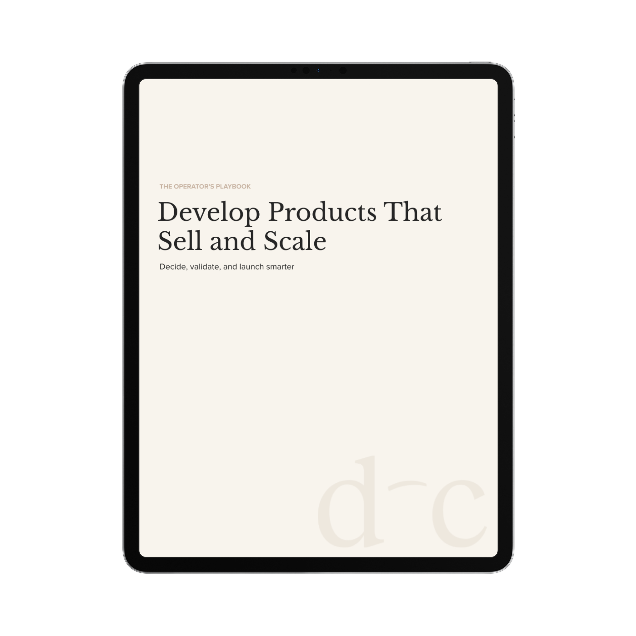 Develop Products That Sell and Scale