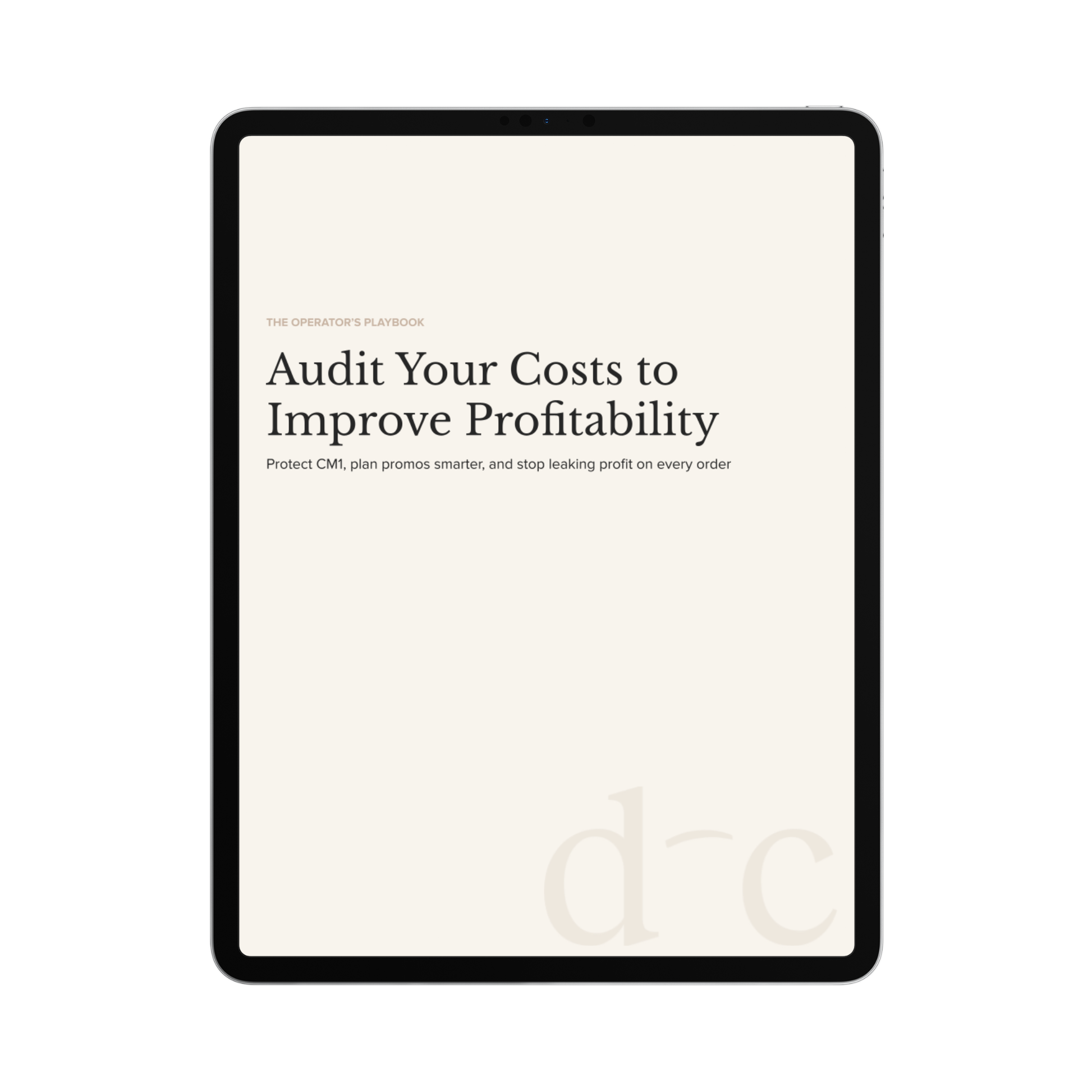 Audit Your Costs to Improve Profitablity