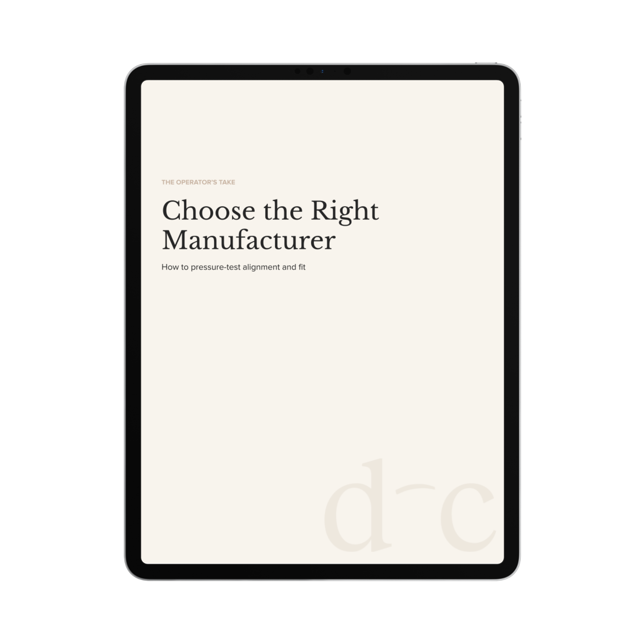 Choose the Right Manufacturer