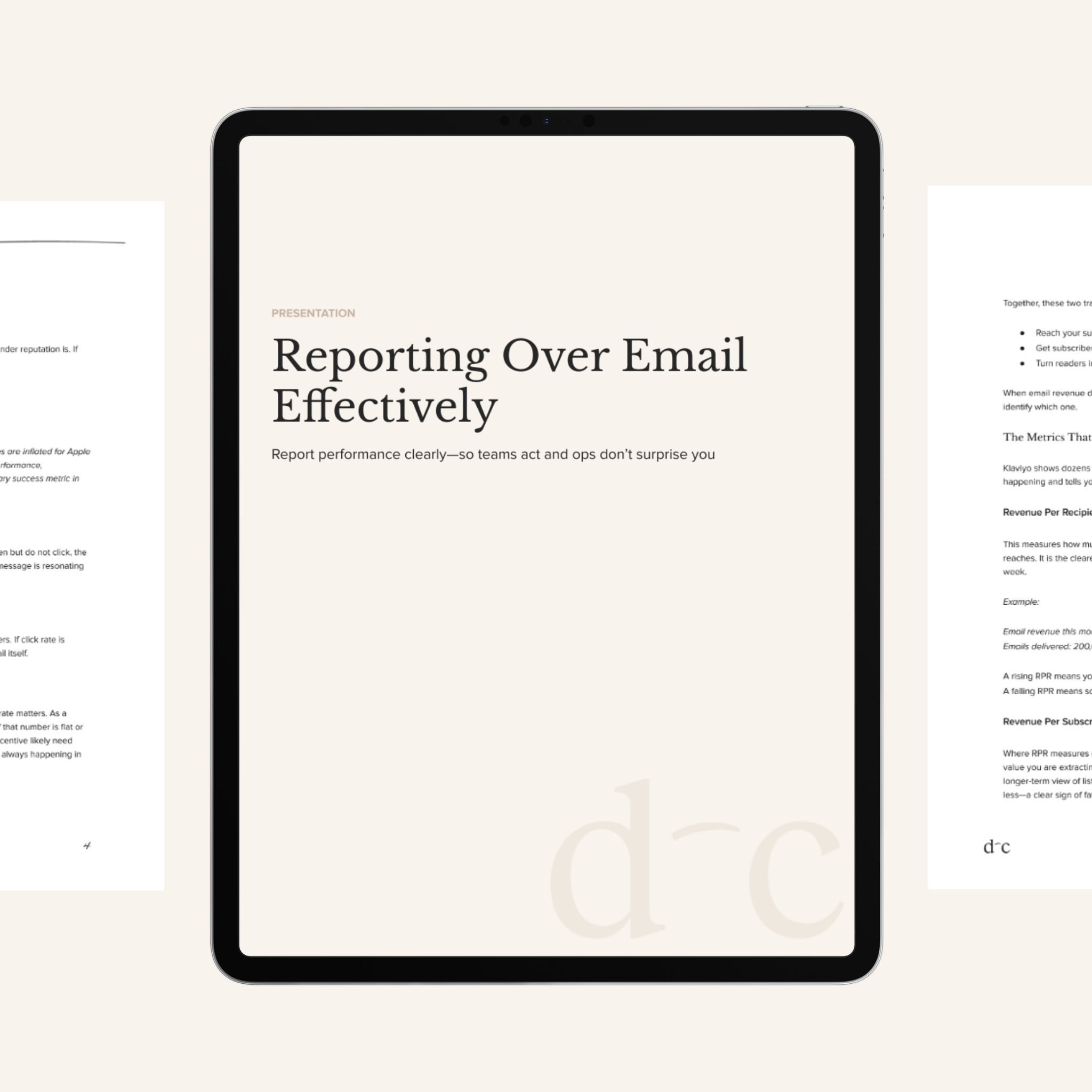 Reporting Over Email Effectively