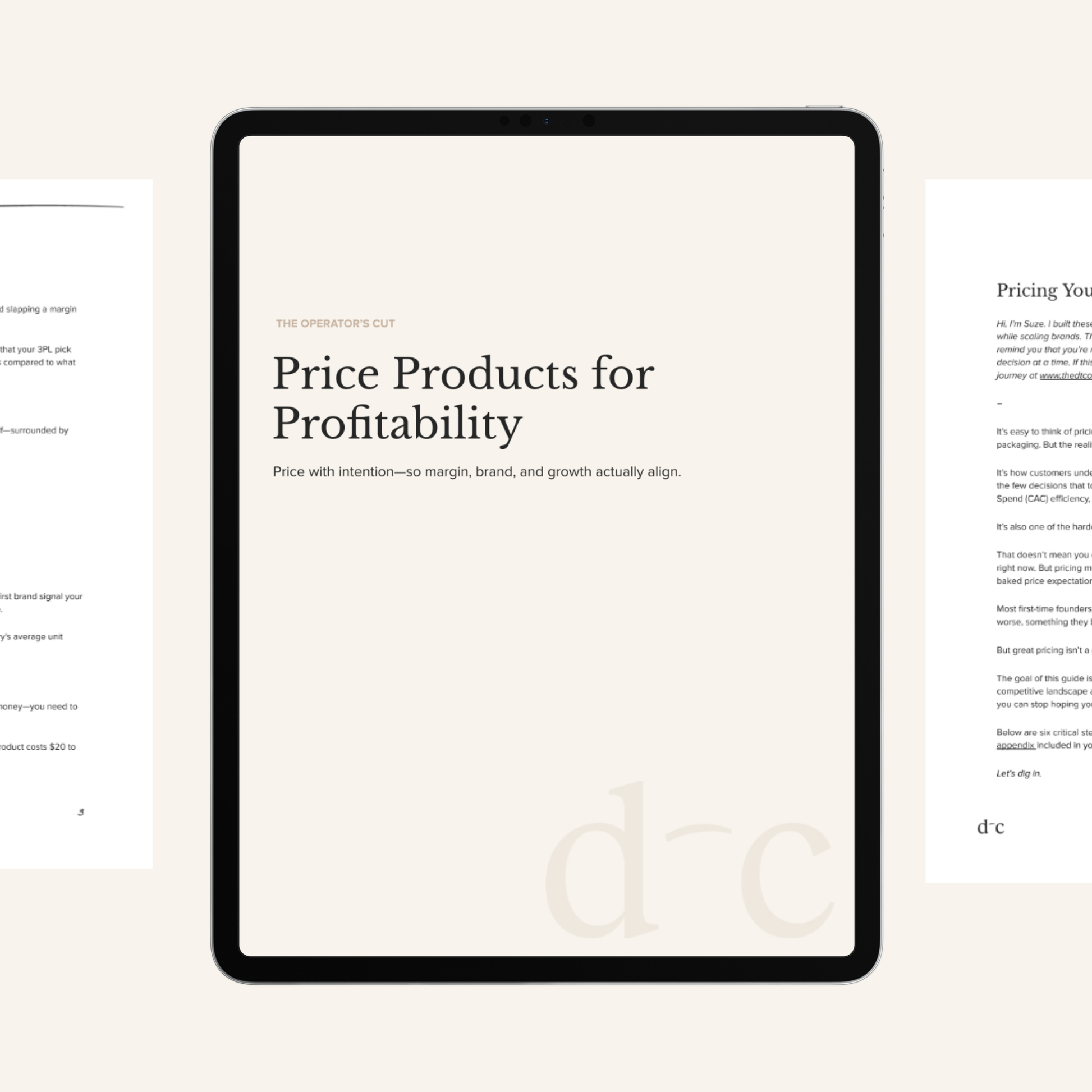 Price Products for Profitability