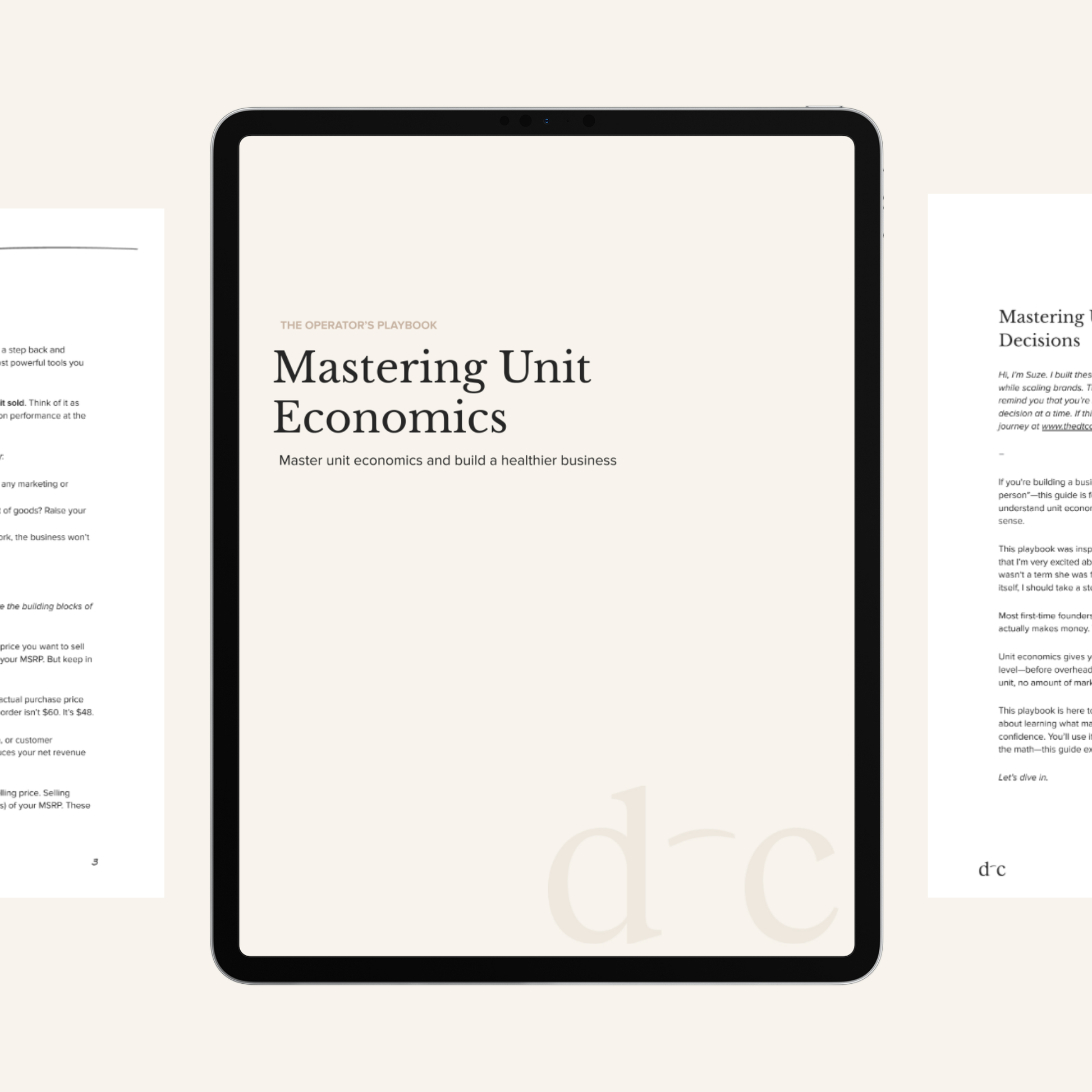 Mastering Unit Economics