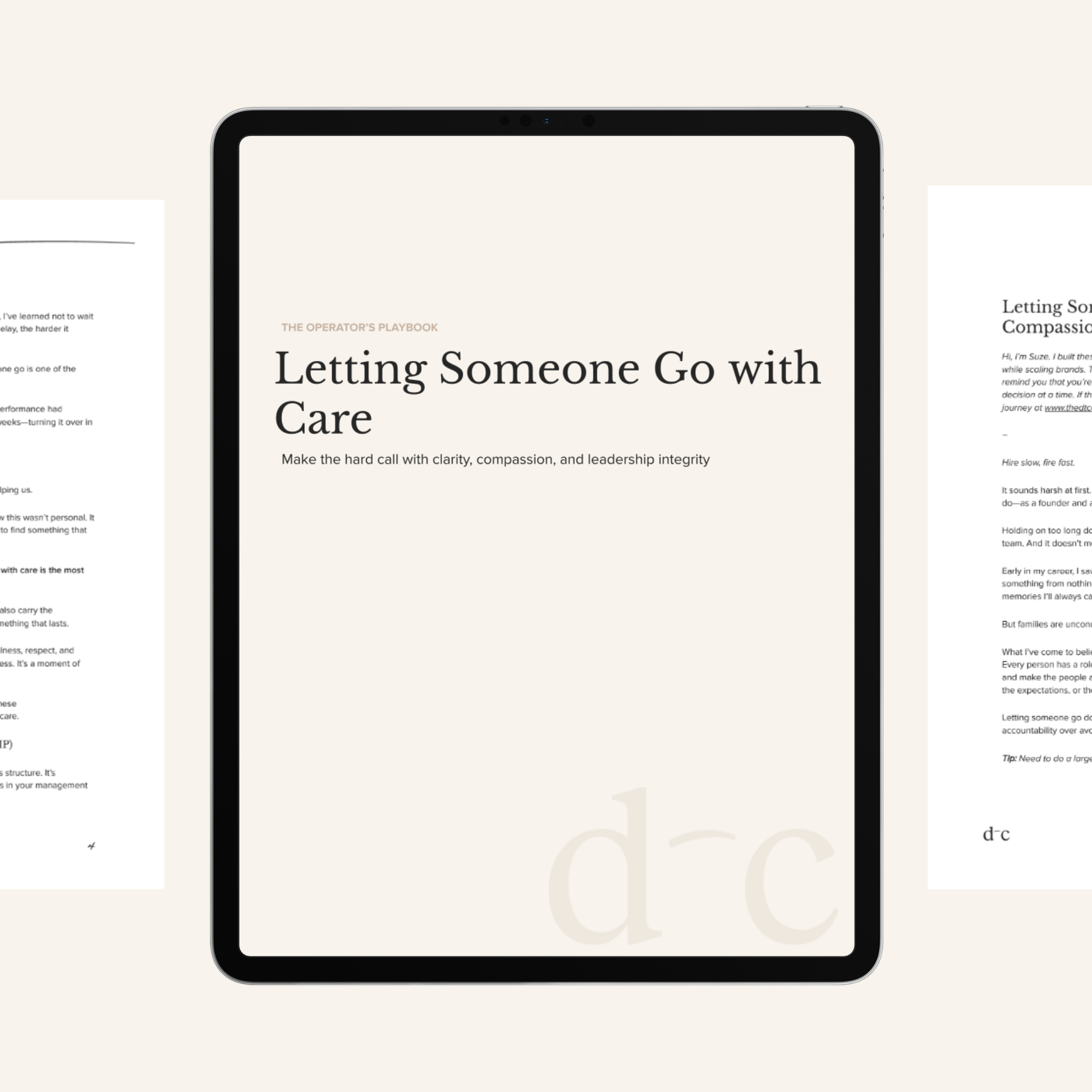 Letting Someone Go with Care