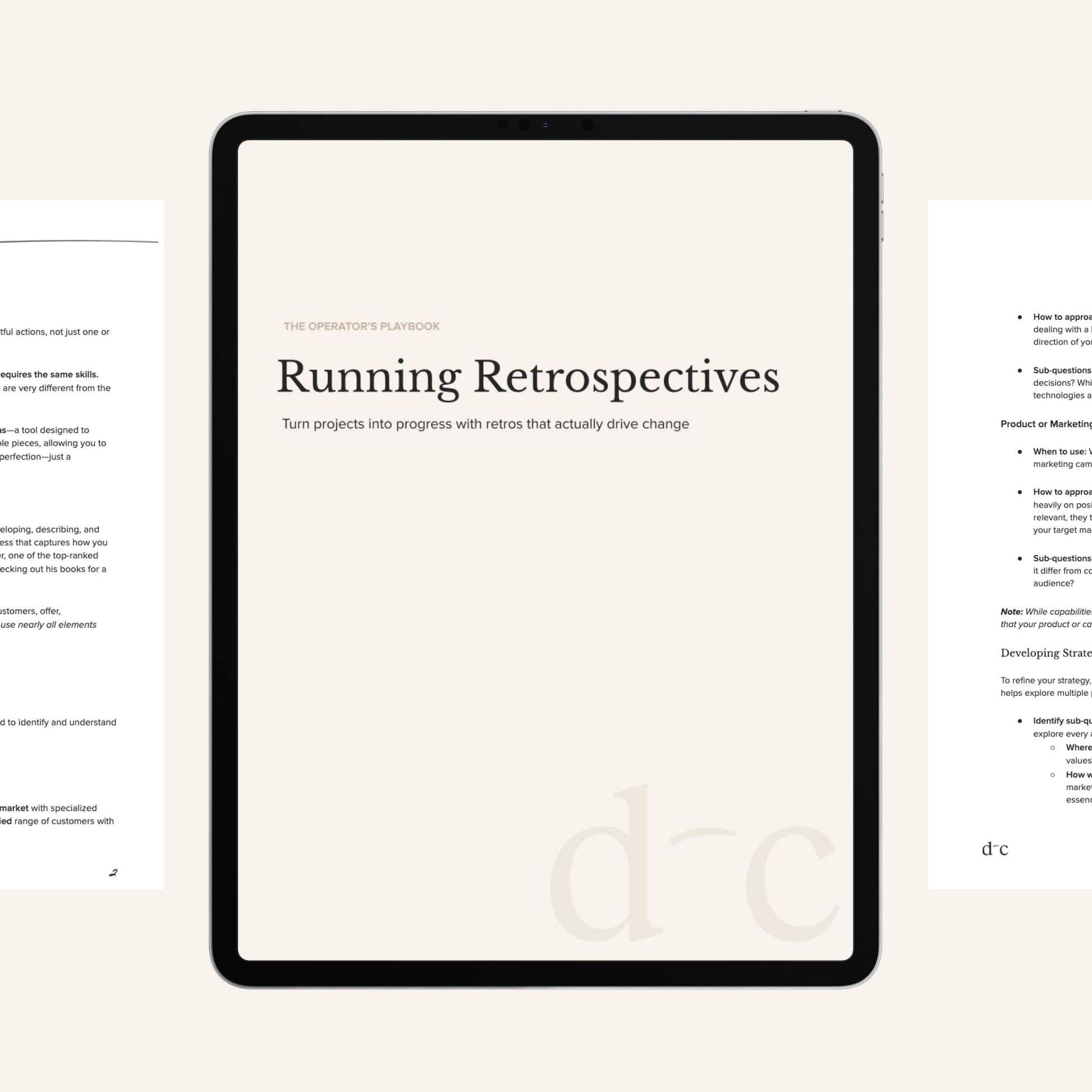 Running Retrospectives