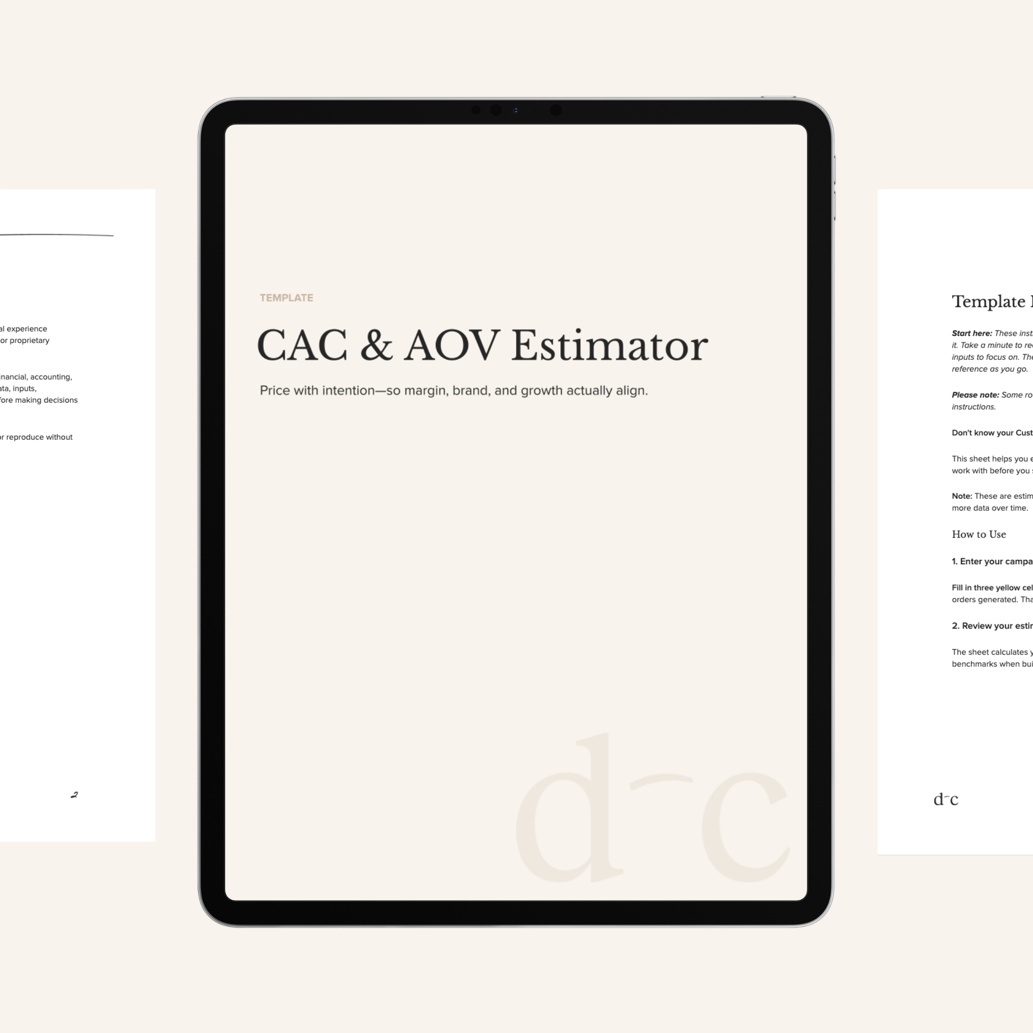 CAC & AOV Estimator